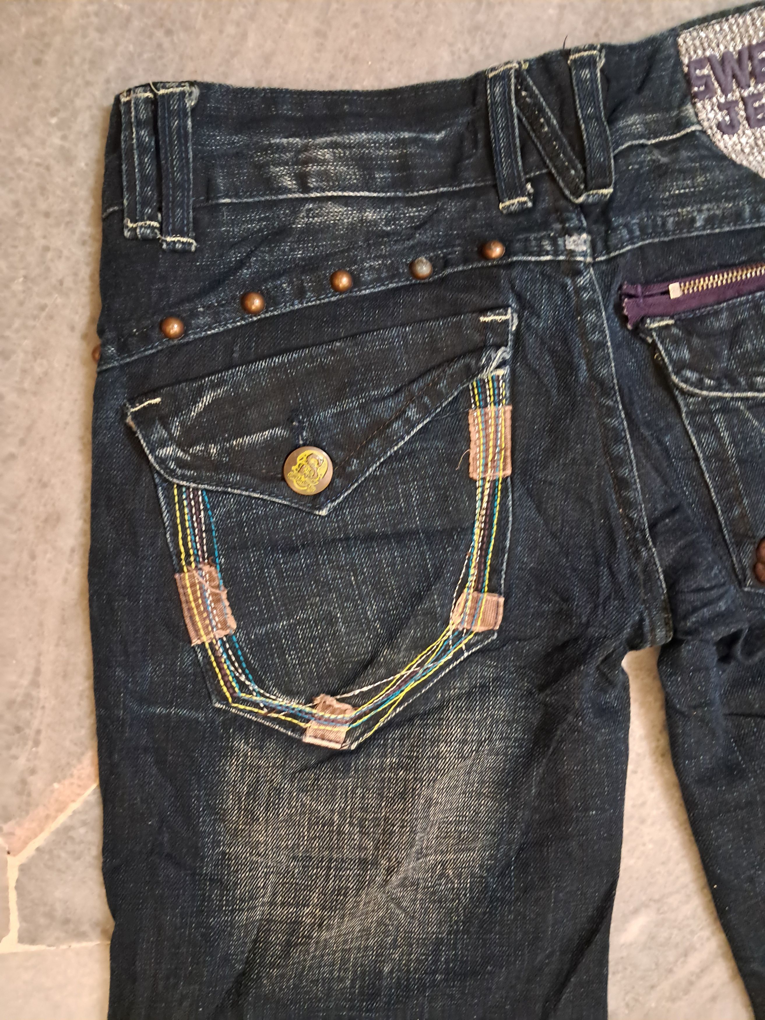 Hysteric Glamour × Japanese Brand × Tornado Mart Super Flare Jeans Japan Lightning Wash Swell Jeans Size US 30 / EU 46 - 11 Thumbnail