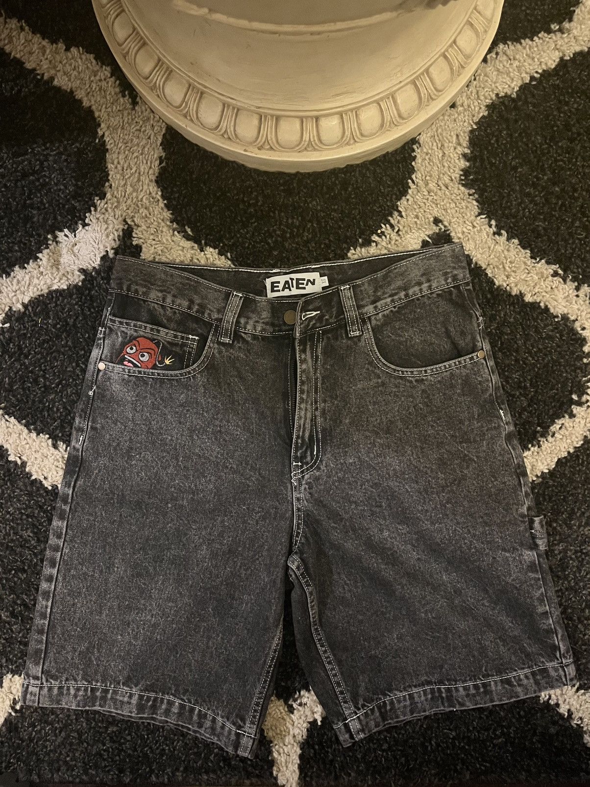 Other × Vintage Vintage Acid Wash Denim Jorts-EATENCompany-Streetwear Y2K Size US 30 / EU 46 - 1 Thumbnail