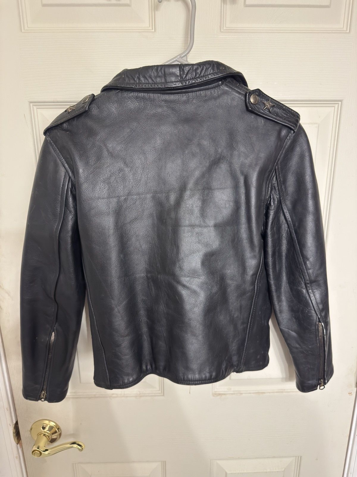 Vintage Rare 50s Guide Master by Wolf of Boston Leather Jacket Size XS / US 0-2 / IT 36-38 - 3 Thumbnail