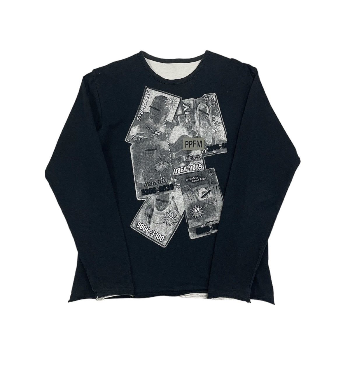 Hysteric Glamour PPFM Japan Reversible Double Layer Tshirt Size US S / EU 44-46 / 1 - 2 Thumbnail