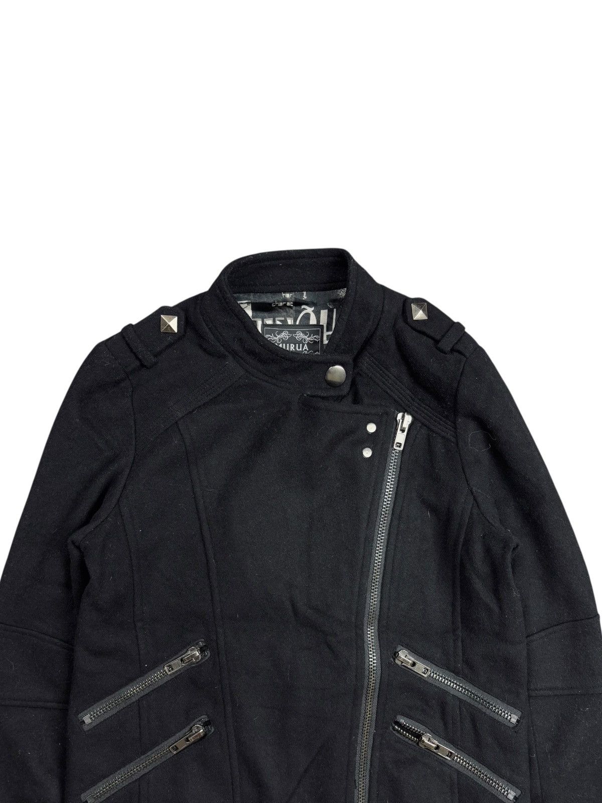 14th Addiction 2000s Murua - Vkei Style Multizips Rider Wool Jacket Size US M / EU 48-50 / 2 - 6 Thumbnail