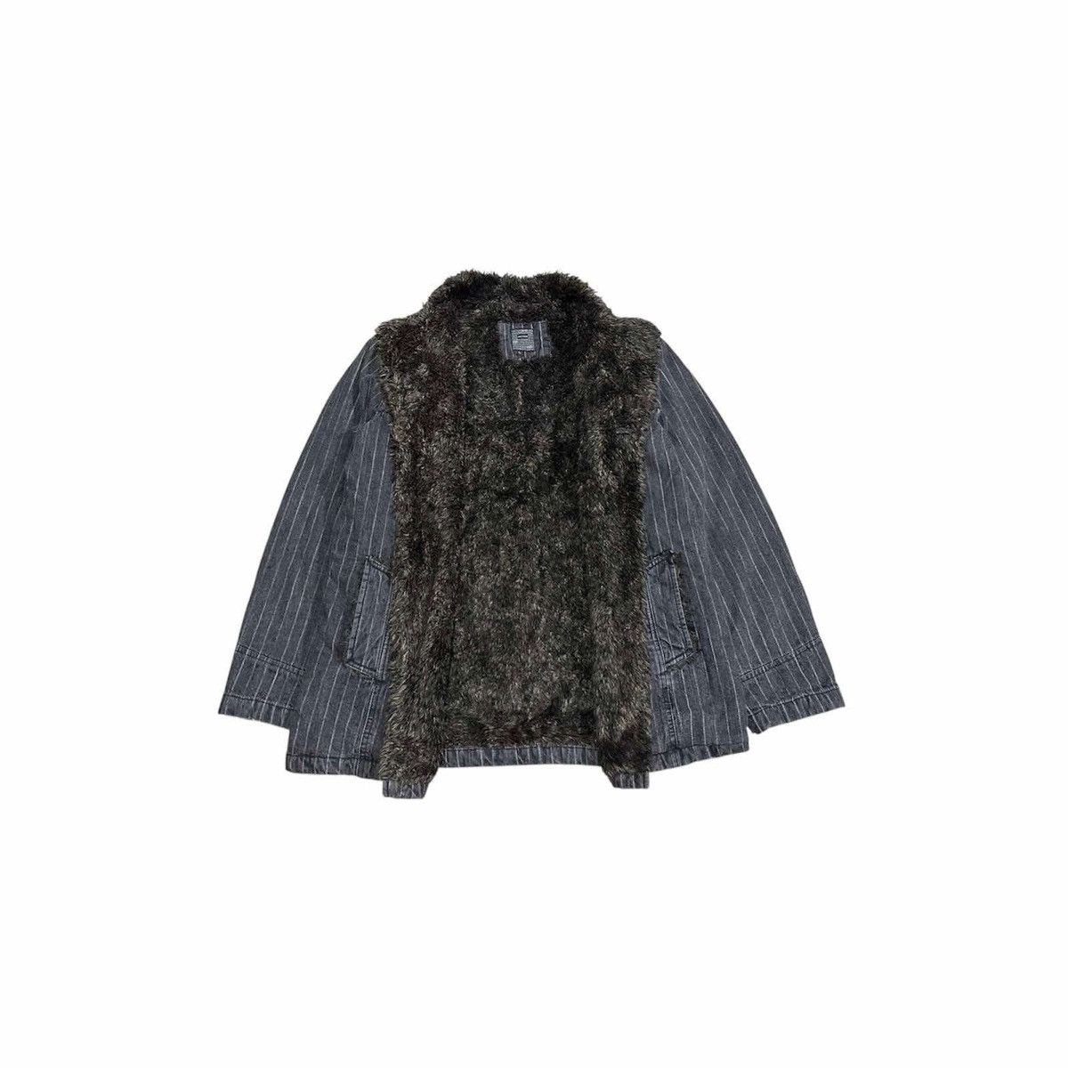 Japanese Brand 🔥Y2K Vintage Doghouse Fur Lined Field Jacket Striped Size US L / EU 52-54 / 3 - 4 Thumbnail