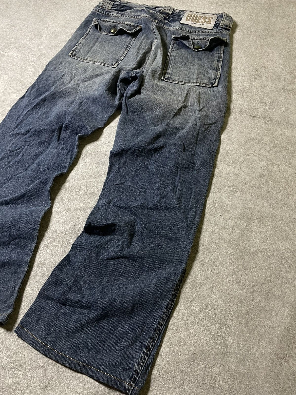 Guess IfSixWasNine Skull USA 99’ LGB Distressed LUXURU GUESS jeans Size US 31 - 17 Thumbnail