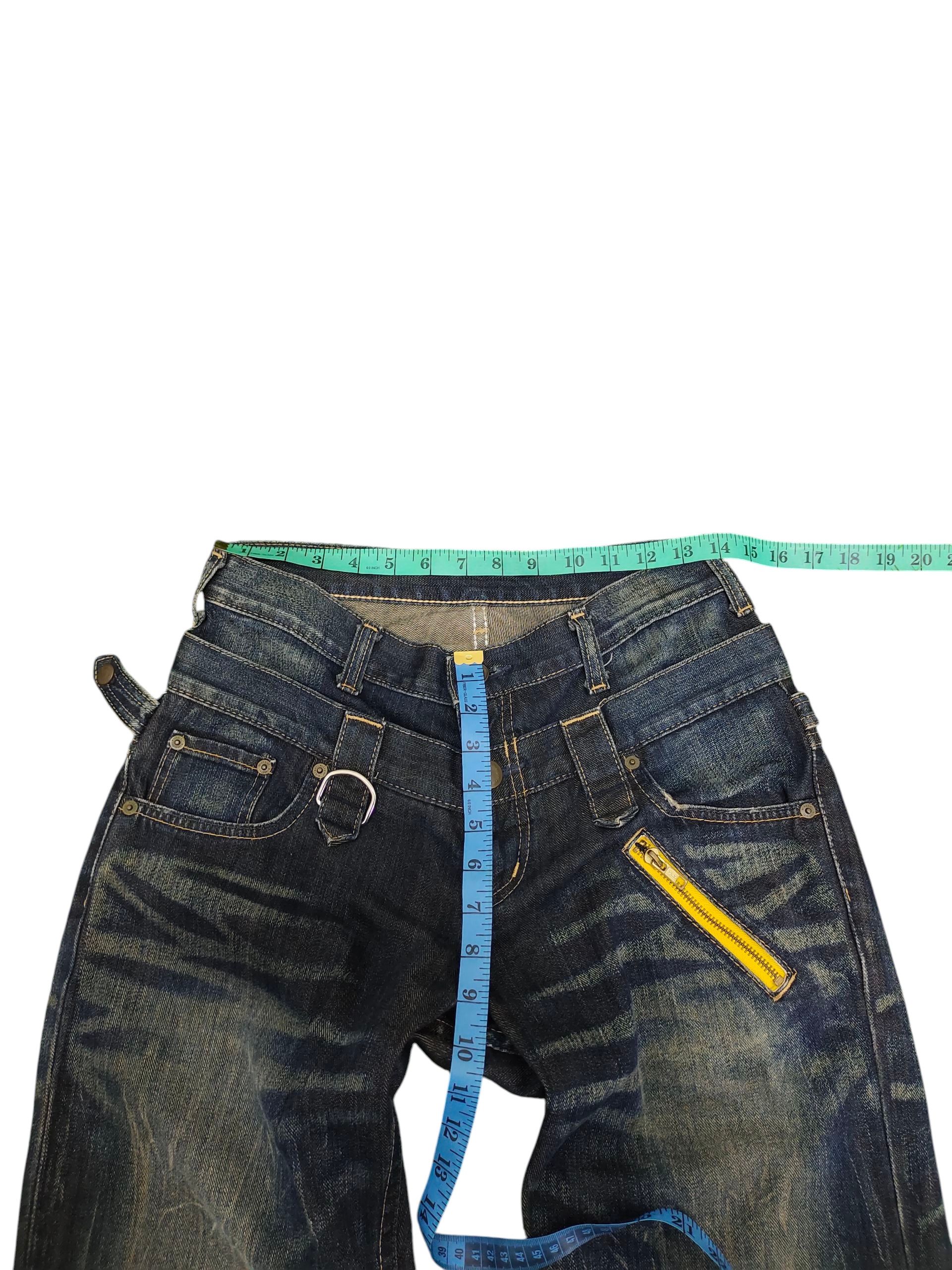 Undercover Vintage Wrangler Double Waist Jeans - Clawmark Whisker Denim Size US 30 / EU 46 - 13 Thumbnail
