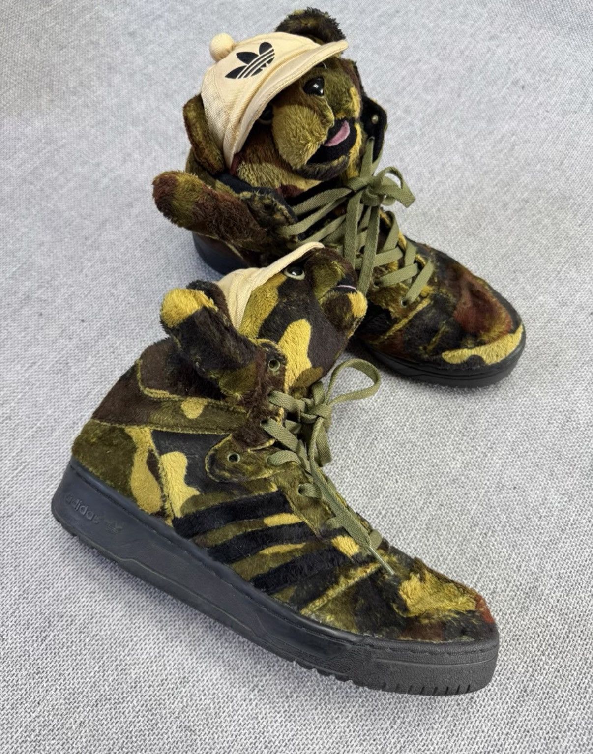 Adidas Adidas Jeremy Scott Wings Bear camouflage bear design K37 Size US 9.5 / EU 42-43 - 4 Thumbnail