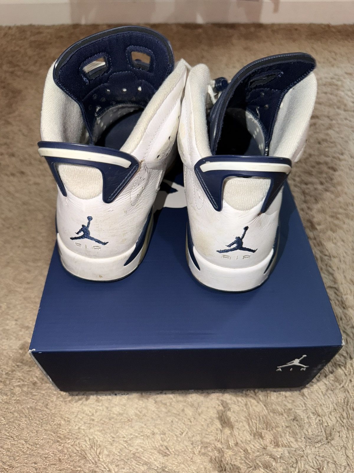 Jordan Brand Air Jordan 6 Retro ‘Midnight Navy’ 2022 Size US 8.5 / EU 41-42 - 2 Thumbnail