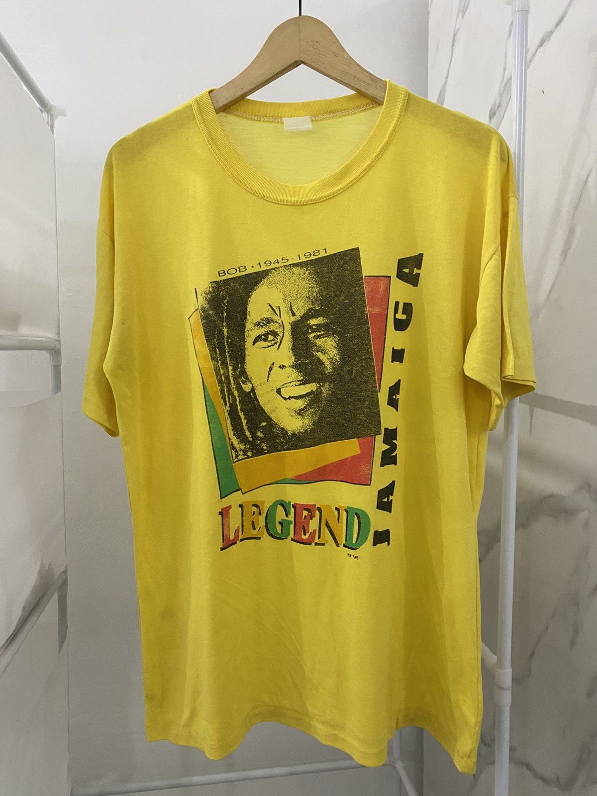 Vintage Vintage 80s Bob Marley Rare Tee Size US L / EU 52-54 / 3 - 2 Thumbnail