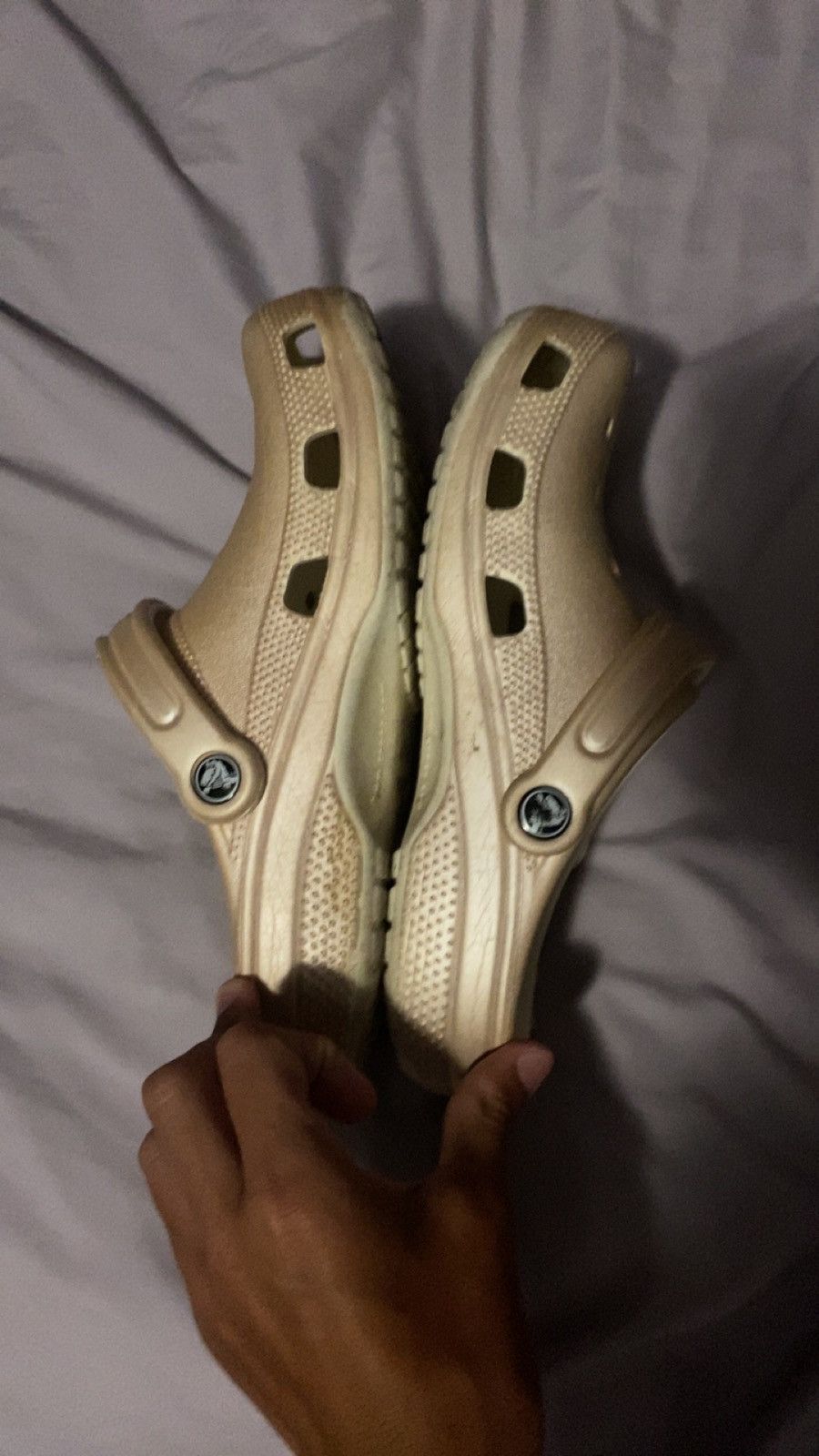 Crocs Rose gold/ light pink Crocs Size US 9 / IT 39 - 3 Thumbnail