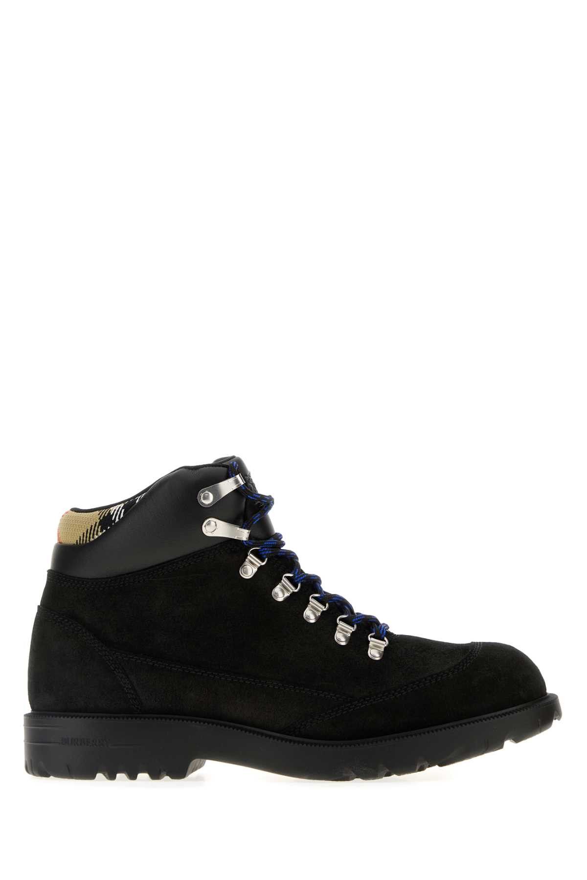 Burberry Black Suede Moor Ankle Boots Size US 10 / EU 43 - 1 Thumbnail