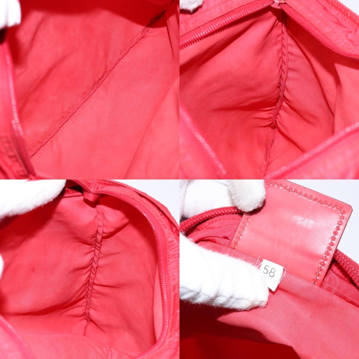 Prada PRADA Shoulder Bag Nylon Red Silver Size ONE SIZE - 12 Thumbnail