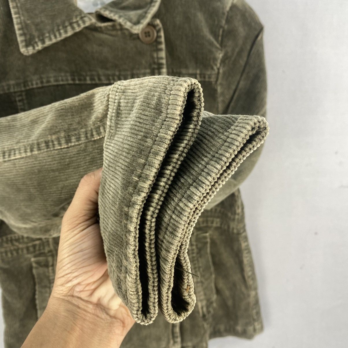 Japanese Brand ARW Corduroy Double Breasted Jacket Olive Green Japan Size XS / US 0-2 / IT 36-38 - 10 Thumbnail