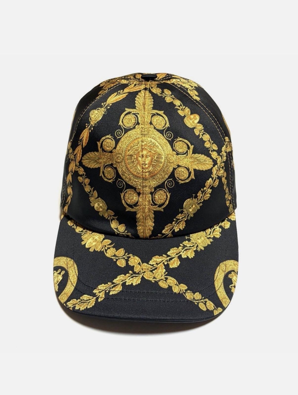 Versace Versace barocco baroque hat baseball cap medusa gold black Size ONE SIZE - 1 Thumbnail