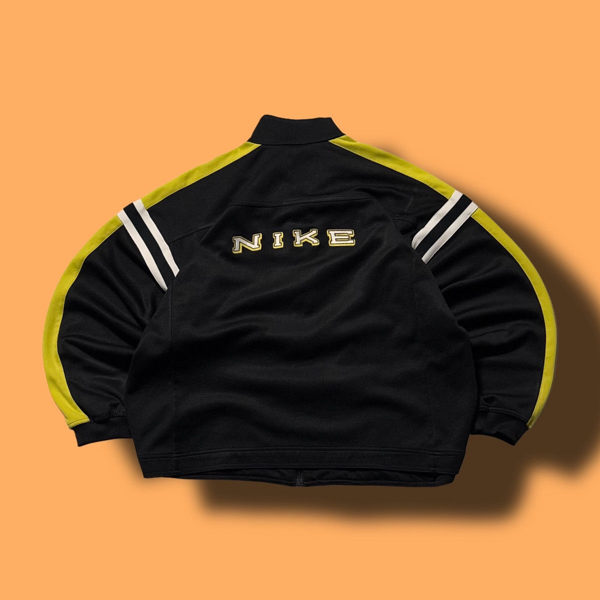 Nike × Vintage 90s Nike Vintage Big Logo Oversize Boxy Fit Track Jacket Size US L / EU 52-54 / 3 - 3 Thumbnail