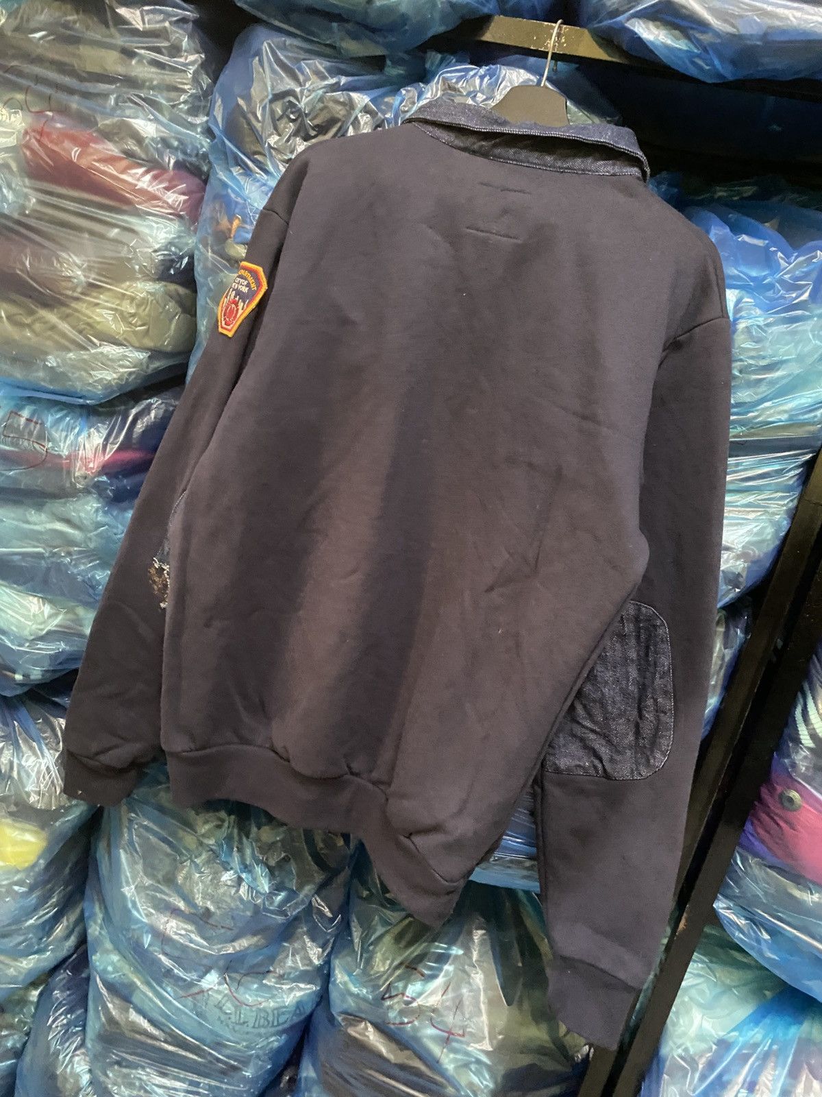 Vintage Vintage FDNY GAME Workwear Navy Half-Zip Sweatshirt Size US M / EU 48-50 / 2 - 10 Thumbnail