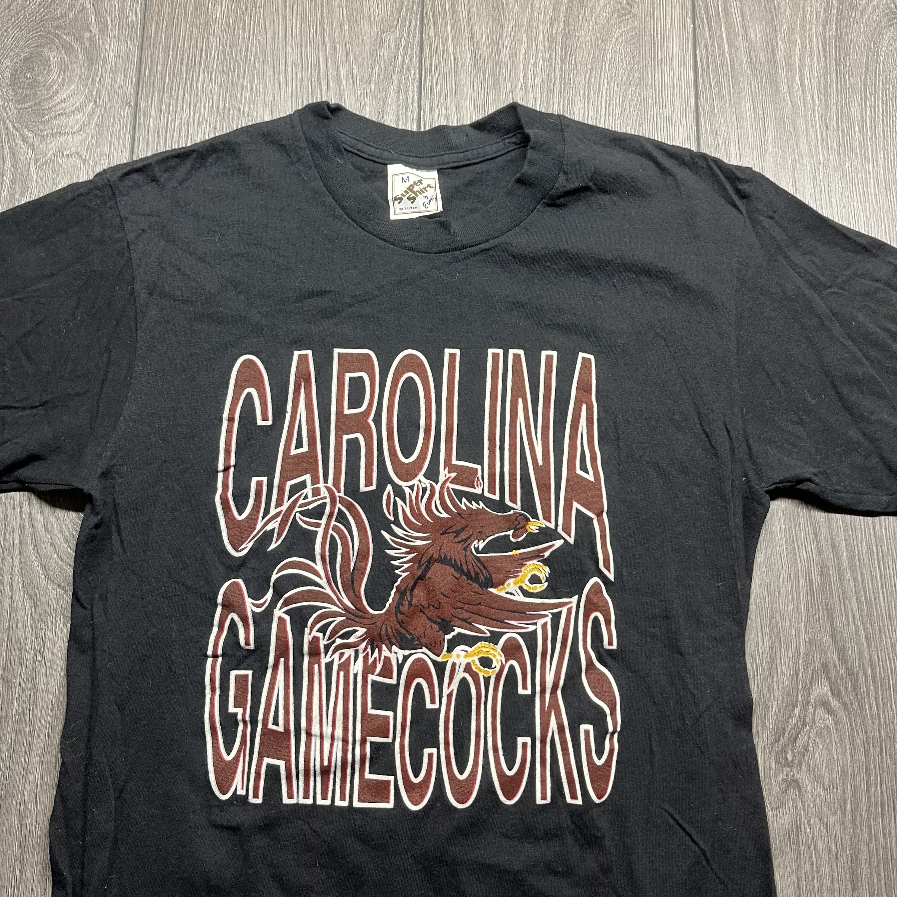 NCAA × Vintage Vintage Carolina Gamecock 1970s Black Shirt Size US M / EU 48-50 / 2 - 2 Thumbnail