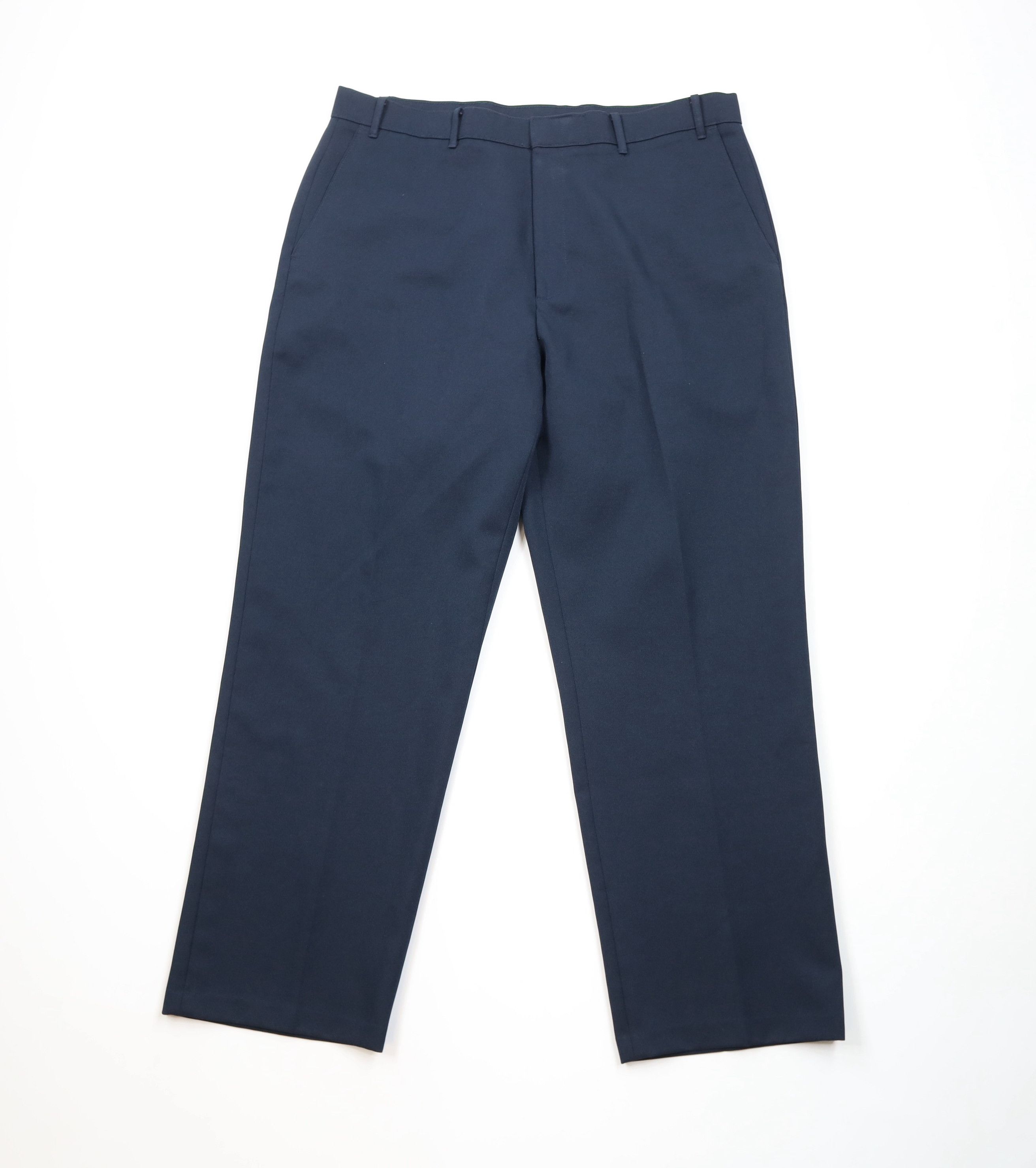 Levi's Vintage 90s Levis Wide Leg Chino Pants Navy Blue Polyester Size US 38 / EU 54 - 1 Thumbnail