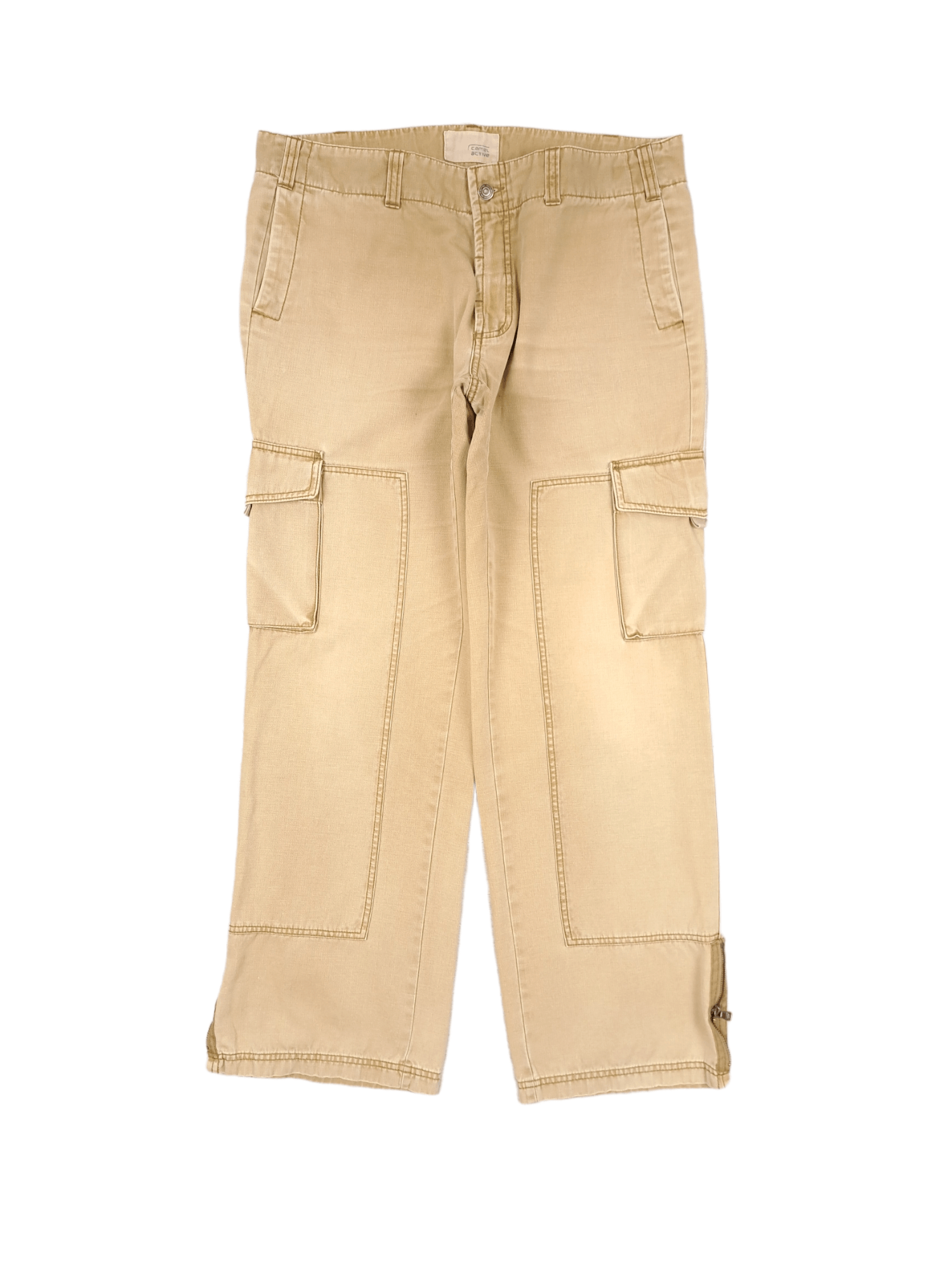 image of Avant Garde x Vintage Camel Brown Honey Travis Cargo Multipocket Pants, Men's (Size 38)