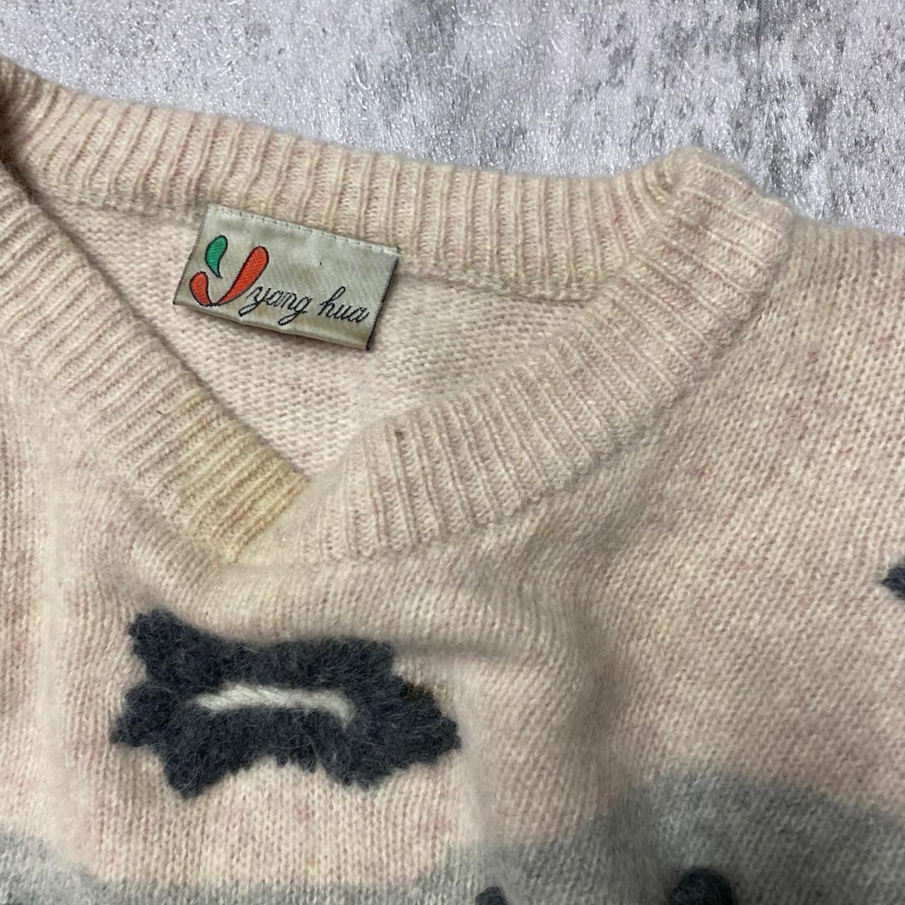Other Cream and black vintage 70s knit sweater knit #70sfashion Size S / US 4 / IT 40 - 3 Thumbnail