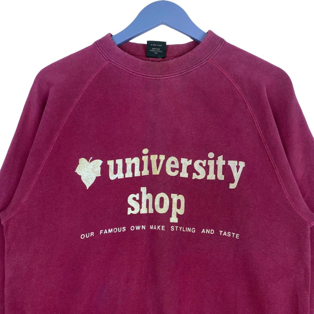 Designer × Vintage University Shop Sweatshirt Crewneck Pullover Jumper Size M Size M / US 6-8 / IT 42-44 - 2 Thumbnail