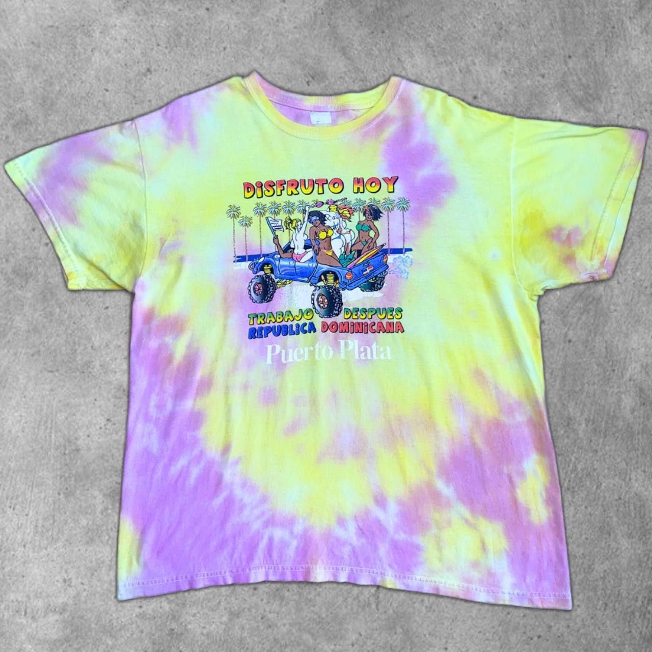 Vintage Dominican Tie Dye Bikini Resort Tee Size US L / EU 52-54 / 3 - 1 Thumbnail