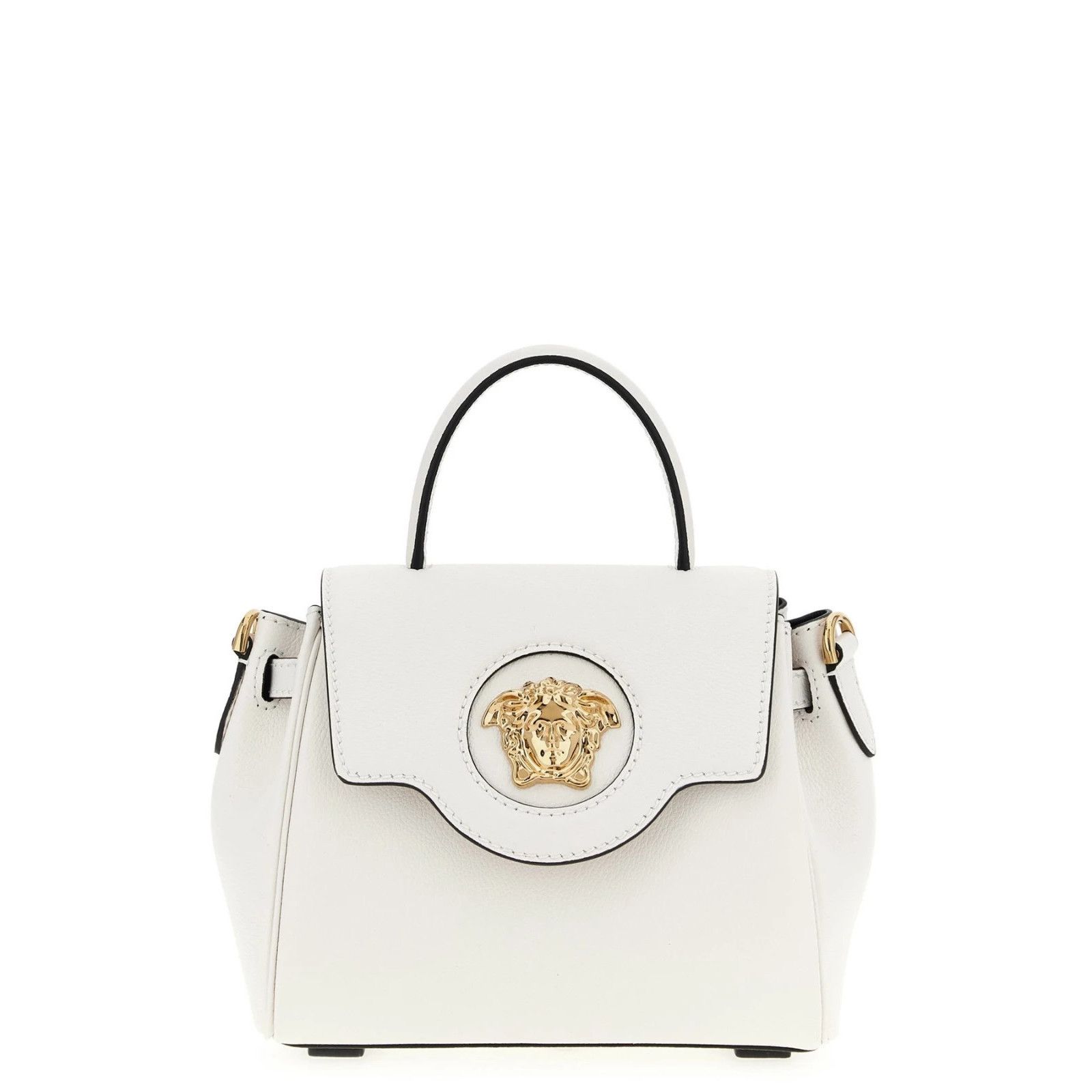 Versace VERSACE Medusa White Leather Handbag New & Authentic Size ONE SIZE - 1 Thumbnail