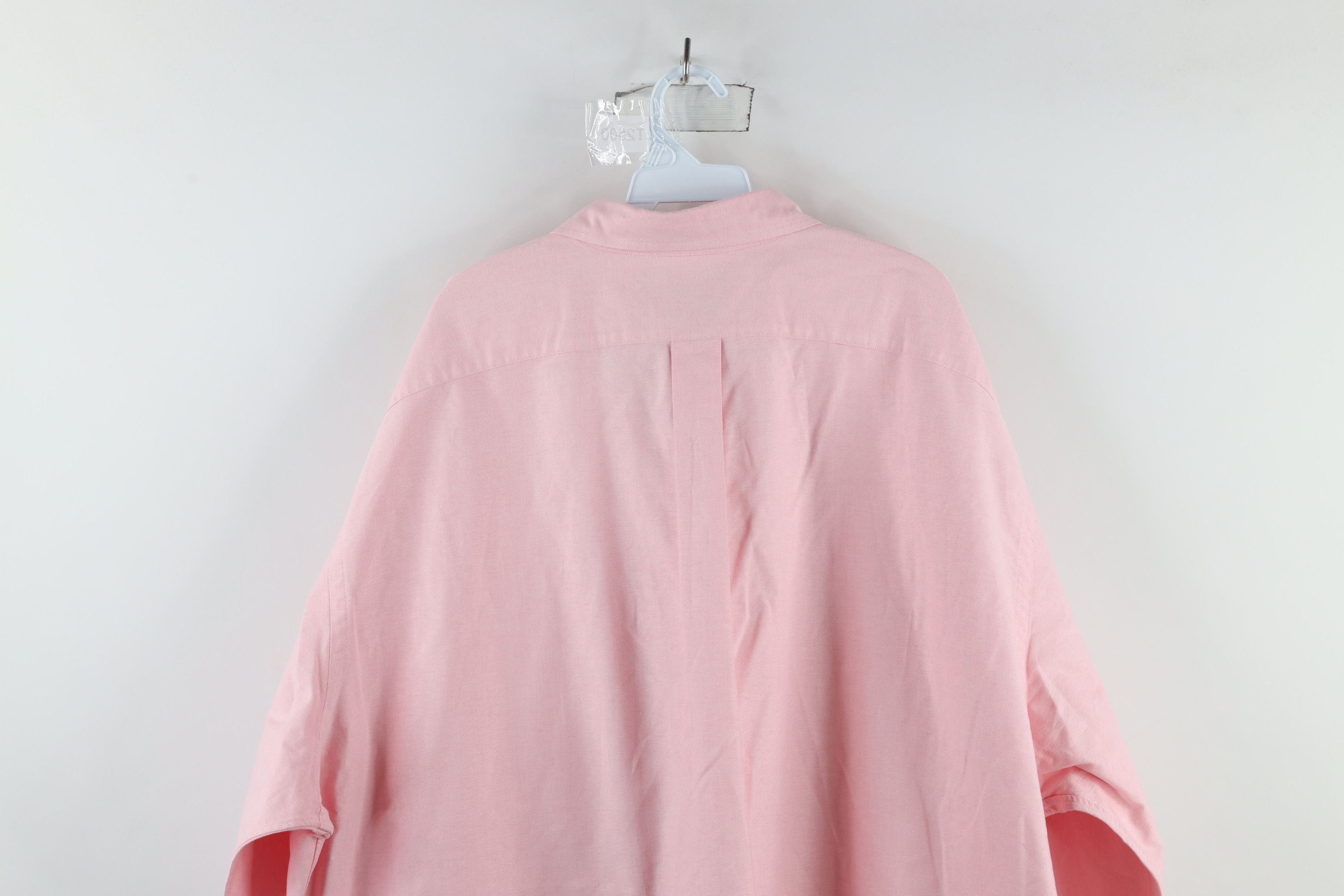 Ralph Lauren × Vintage Vintage 90s Ralph Lauren Oxford Button Down Shirt Pink Size US XXL / EU 58 / 5 - 9 Thumbnail