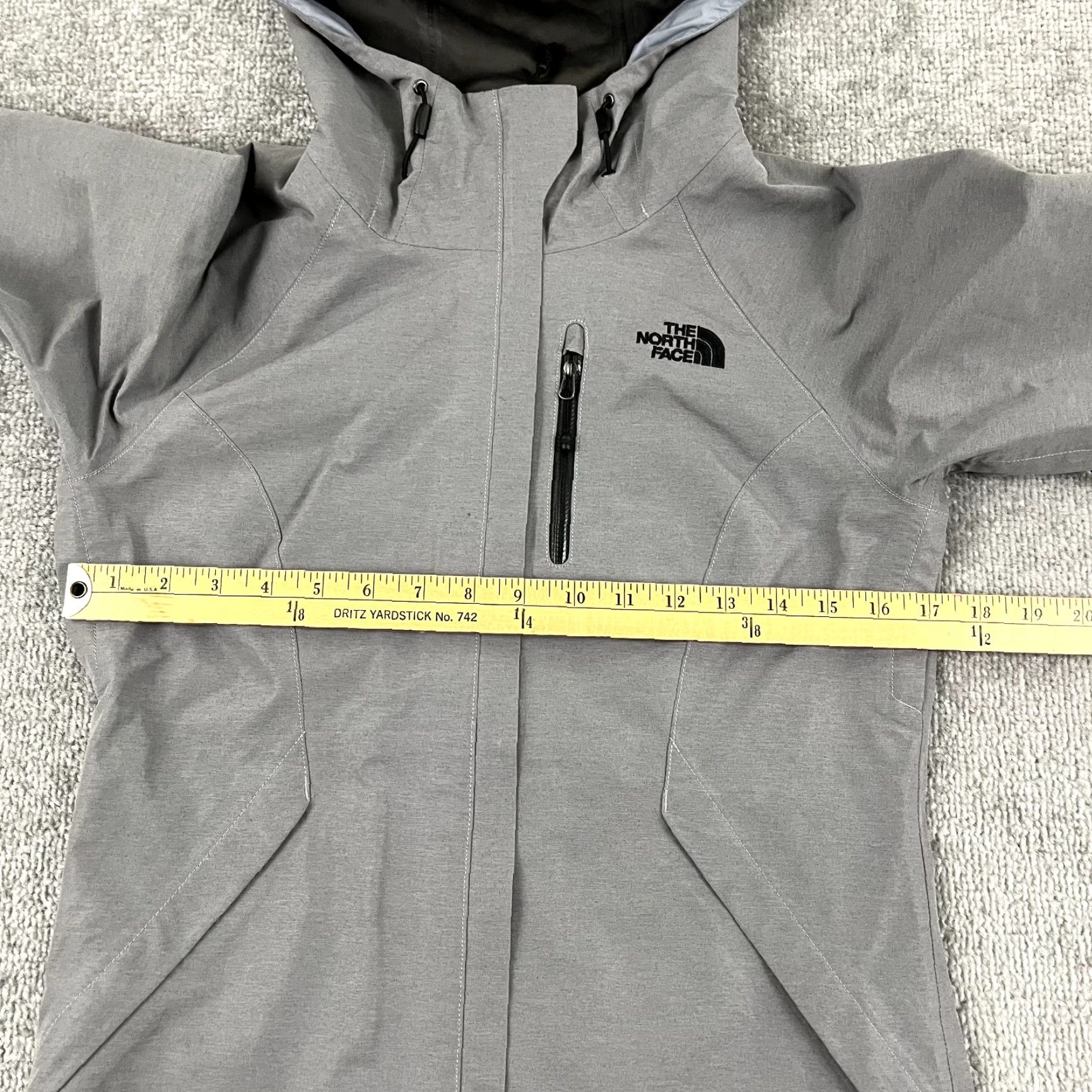 The North Face The North Face Jacket Womens XS Gray Goretex Dyrzzle Raincoat Hiking Hooded L/S Size L / US 10 / IT 46 - 7 Thumbnail