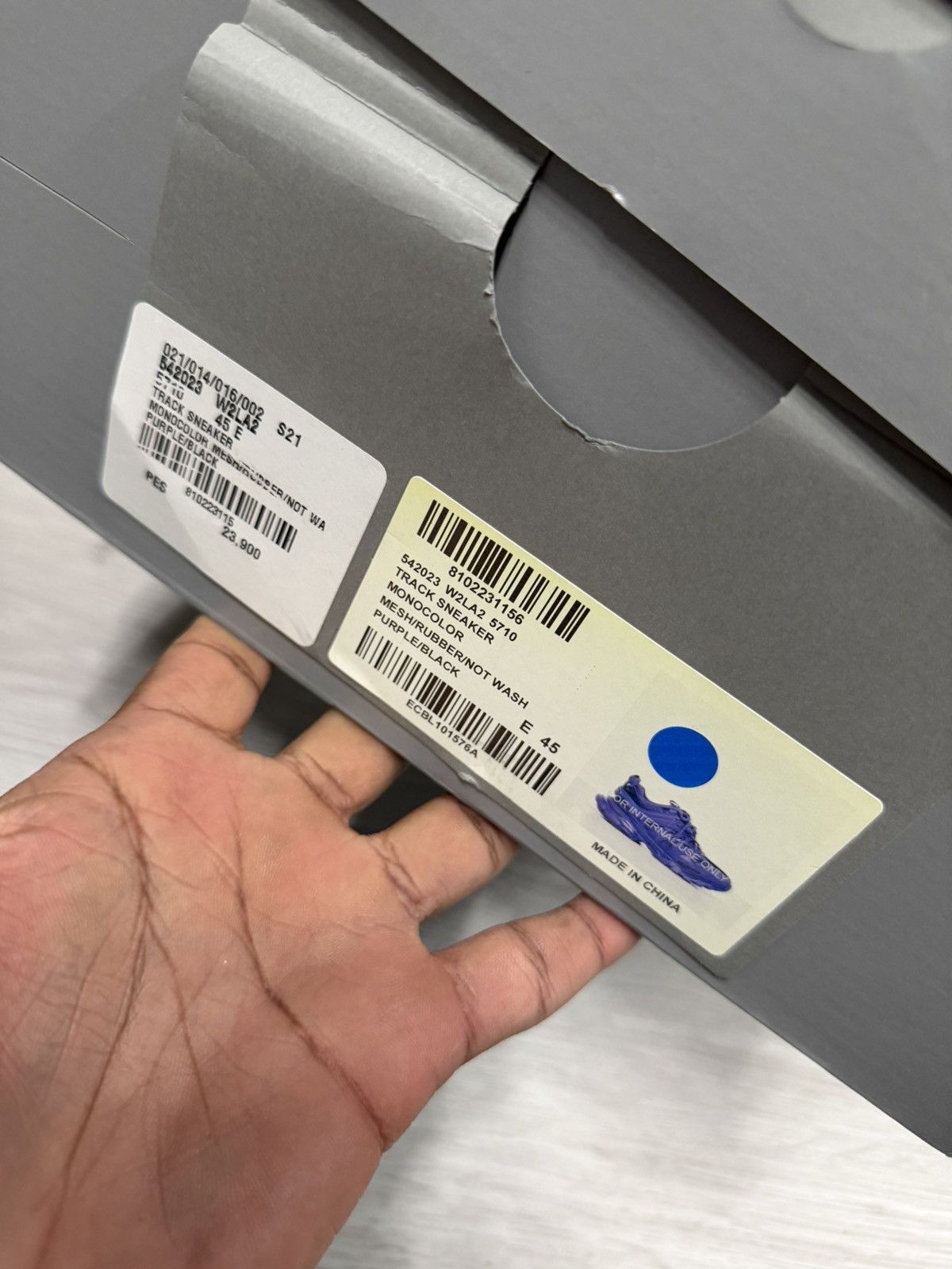 Balenciaga Balenciaga Track Sneaker Purple Size US 12 / EU 45 - 8 Thumbnail