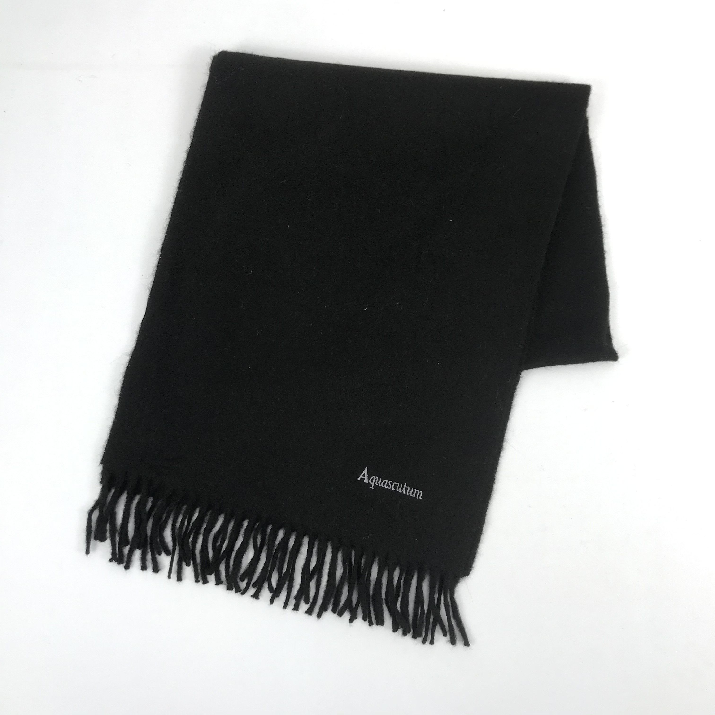 Aquascutum Vintage Aquascutum Scarf Muffler Cashmere Scarves Size ONE SIZE - 2 Thumbnail