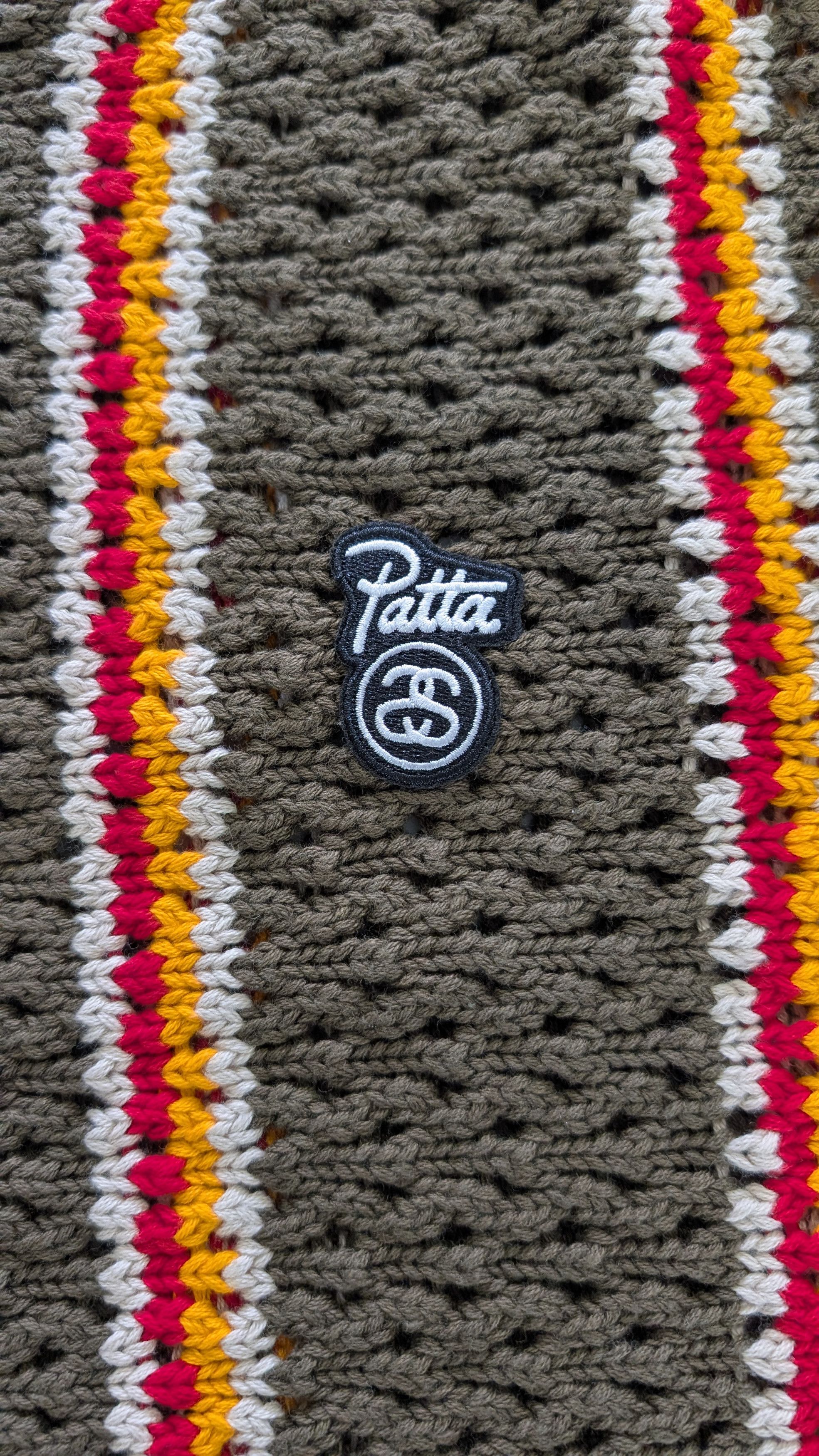 Patta × Stussy STUSSY x PATTA Loose Gauge Stripe Pullover Medum Size US M / EU 48-50 / 2 - 5 Thumbnail