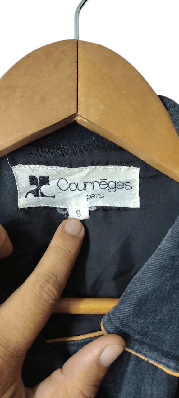Courreges VINTAGE COUREGES PARIS DOUBLE BREAST DENIM JACKET Size M / US 6-8 / IT 42-44 - 10 Thumbnail