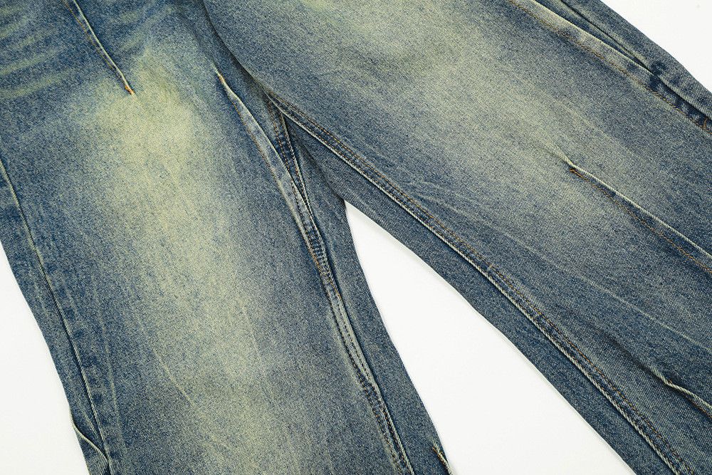 Japanese Brand × Jean Men's hippie trend washed flared jeans y2k Size US 32 / EU 48 - 6 Thumbnail