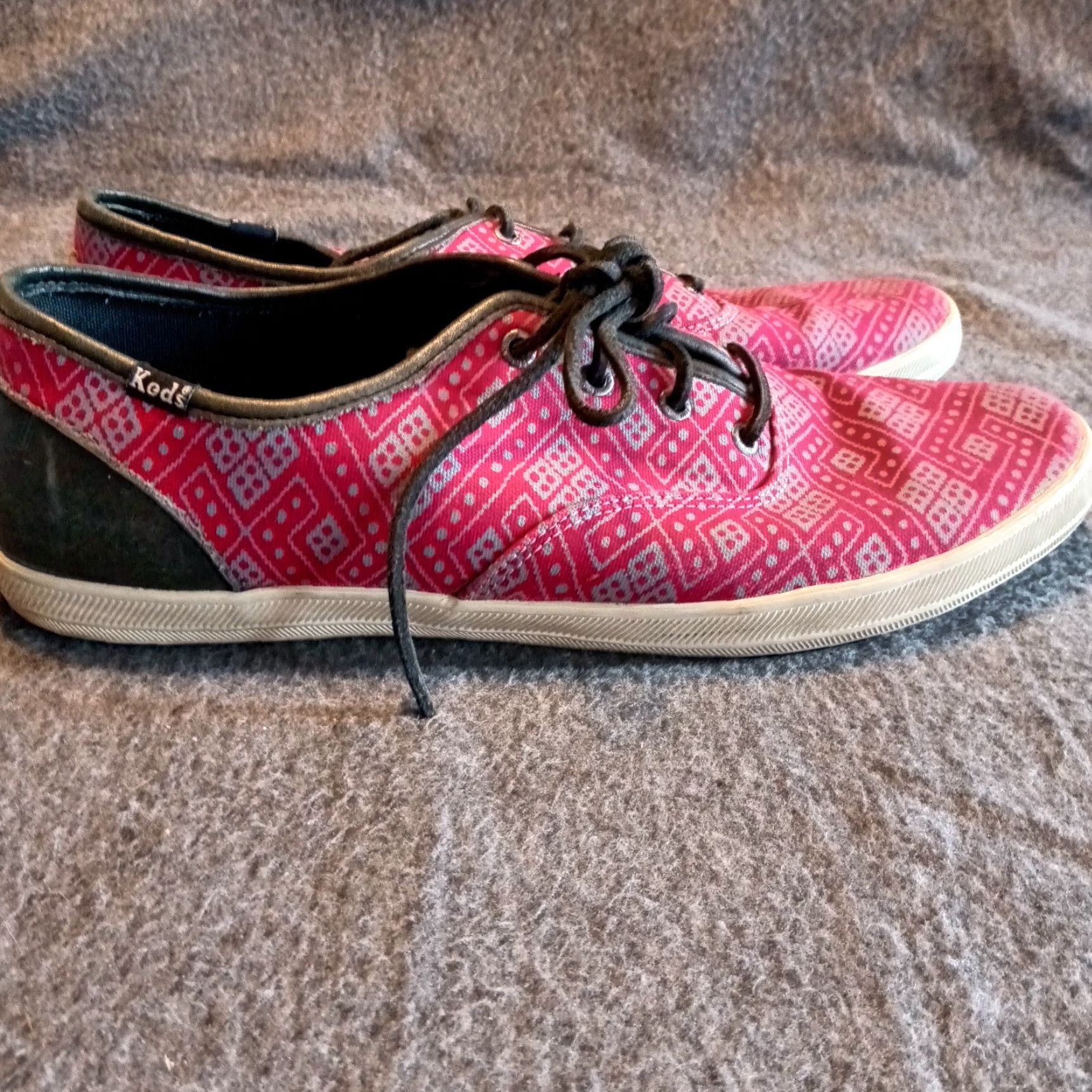 Keds Keds Shoes Womens Red Printed Low Top Sneakers Comfort 10.5 MF45210M G12 CH171 Size L / US 10 / IT 46 - 4 Thumbnail
