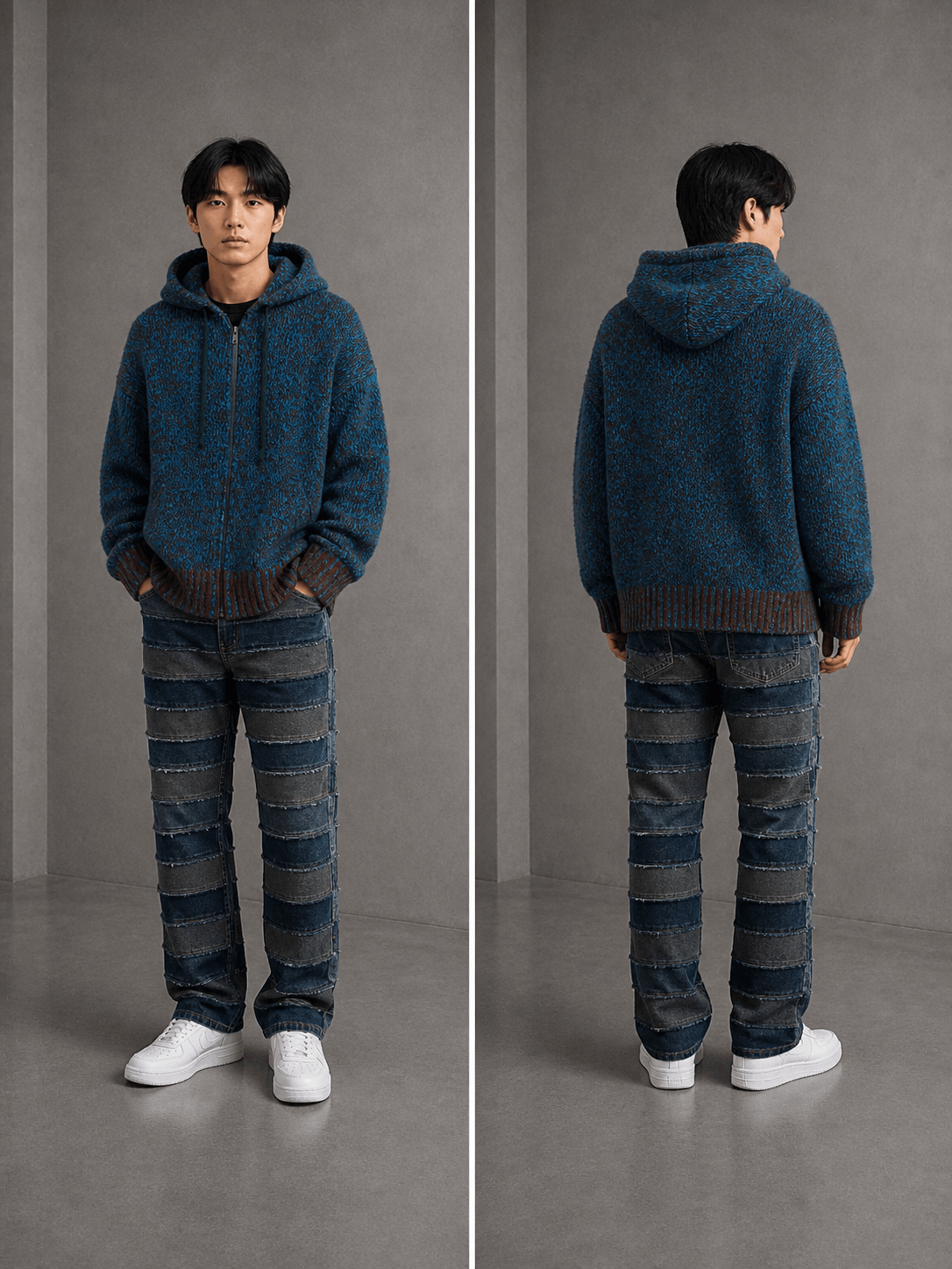 Marni Knitwear Zipper Hoodie Sweater Marni Uniqlo Size US XL / EU 56 / 4 - 1 Thumbnail