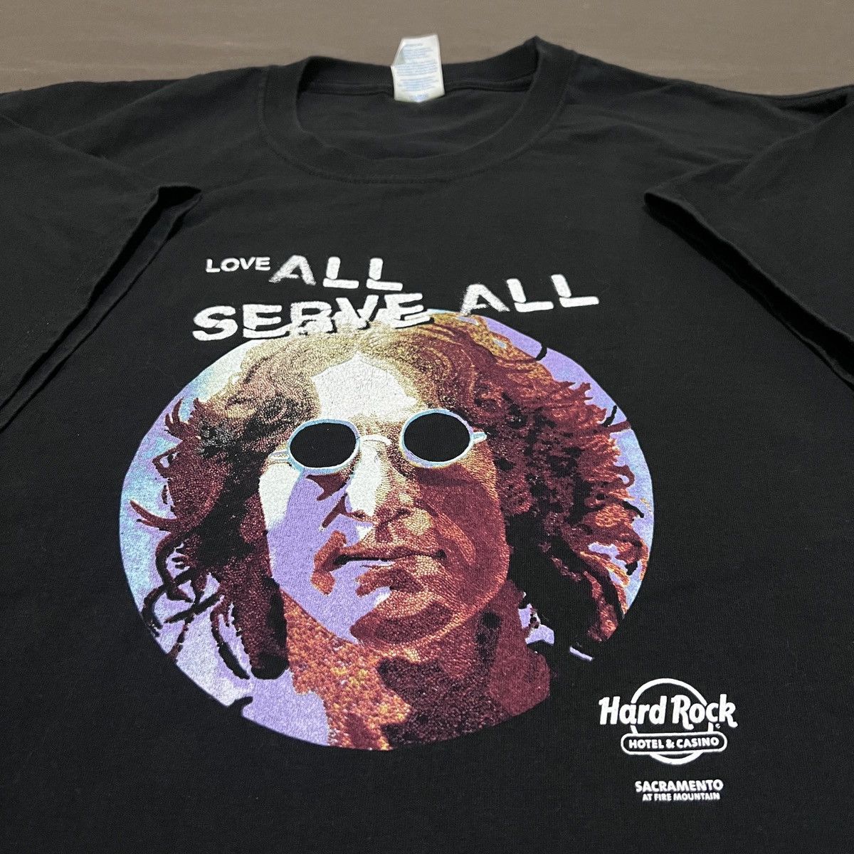 Hard Rock Cafe × Vintage Vintage Y2K Hard Rock John Lennon Promo Tee 3XL Size US XXL / EU 58 / 5 - 1 Thumbnail
