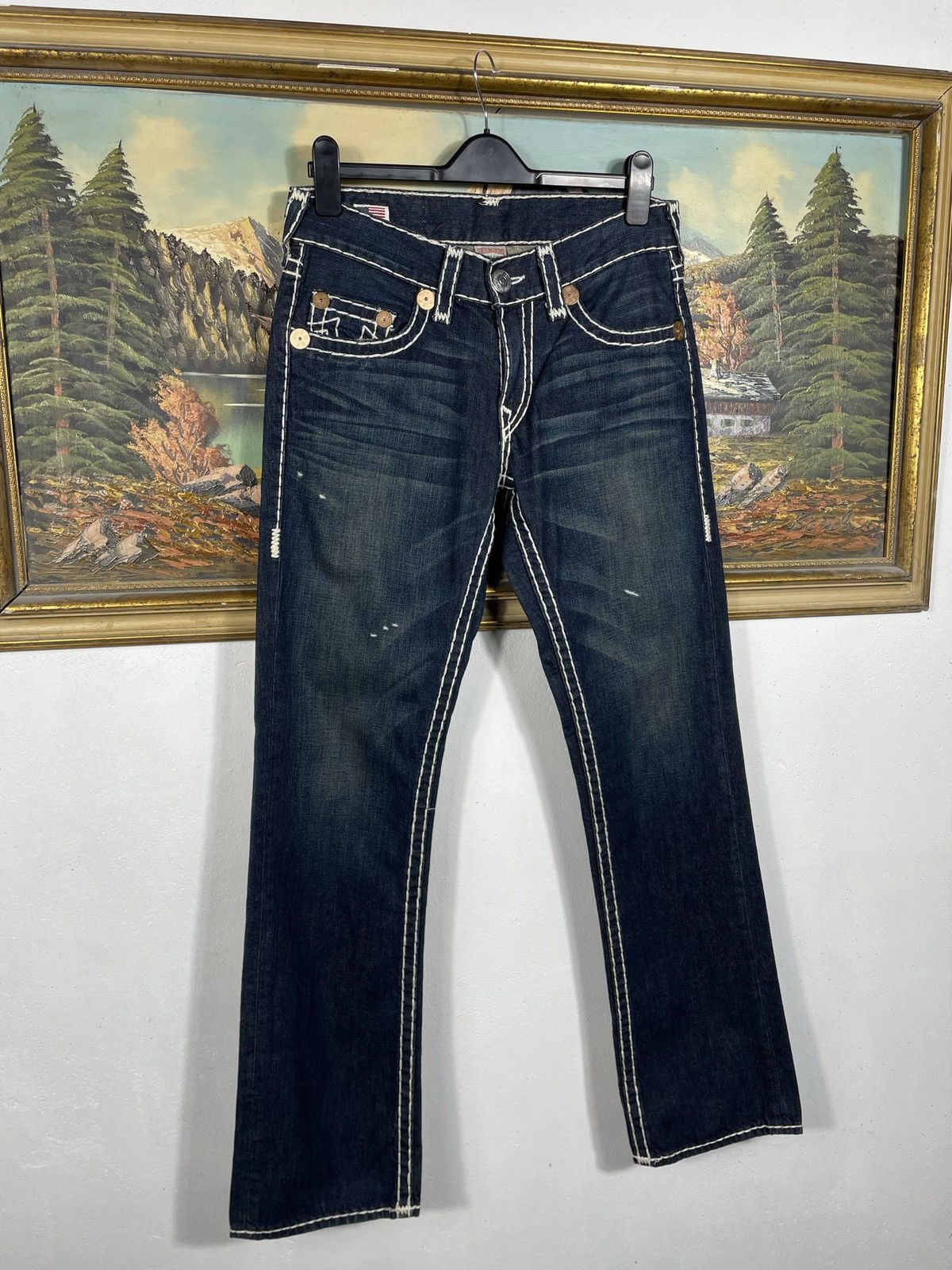True Religion × Vintage True Religion Vintage Y2k Denim Jeans Trousers Pants Swag Size US 31 - 3 Thumbnail