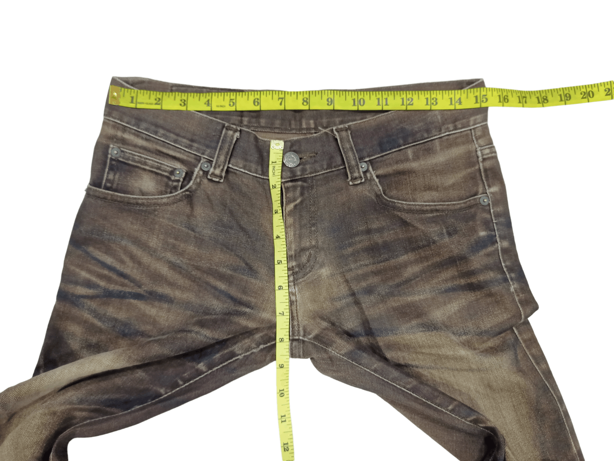 Tornado Mart Tornado Mart Stretchable Mud Washed Flared Denim Size US 30 / EU 46 - 18 Thumbnail