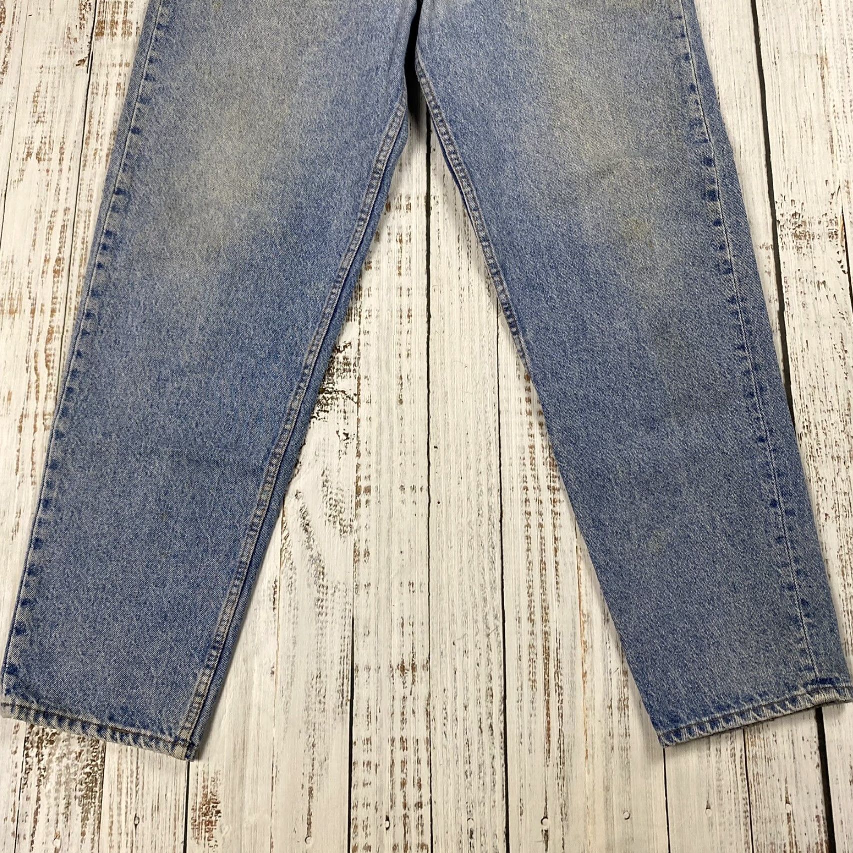 Levi's VINTAGE Levi's 550 Jeans Mens 40x32 (Actual 38x32) Tapered Leg Blue Distressed USA Size US 40 / EU 56 - 3 Thumbnail