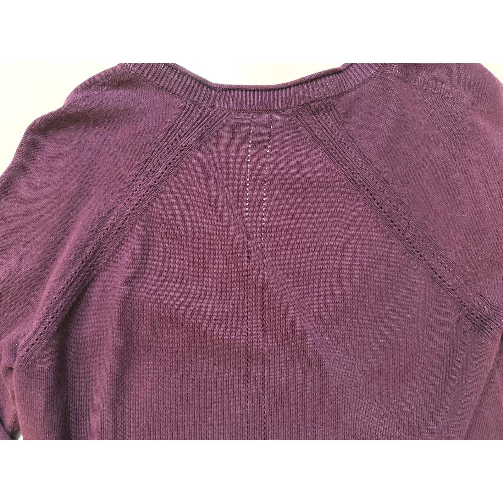 & Other Stories Talbots Cardigan Sweater Womens MED Purple Button V Neck Size M / US 6-8 / IT 42-44 - 9 Thumbnail