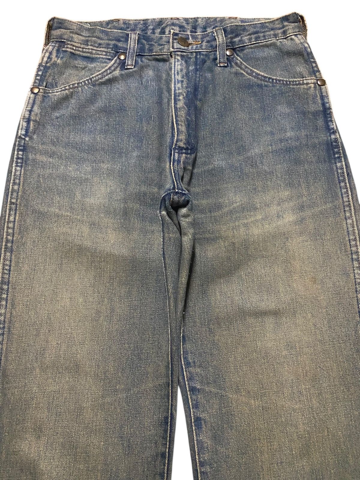 Sandro Vintage Wrangler Sanforized Mud Wash Distressed Flare Jeans Size US 27 - 3 Thumbnail