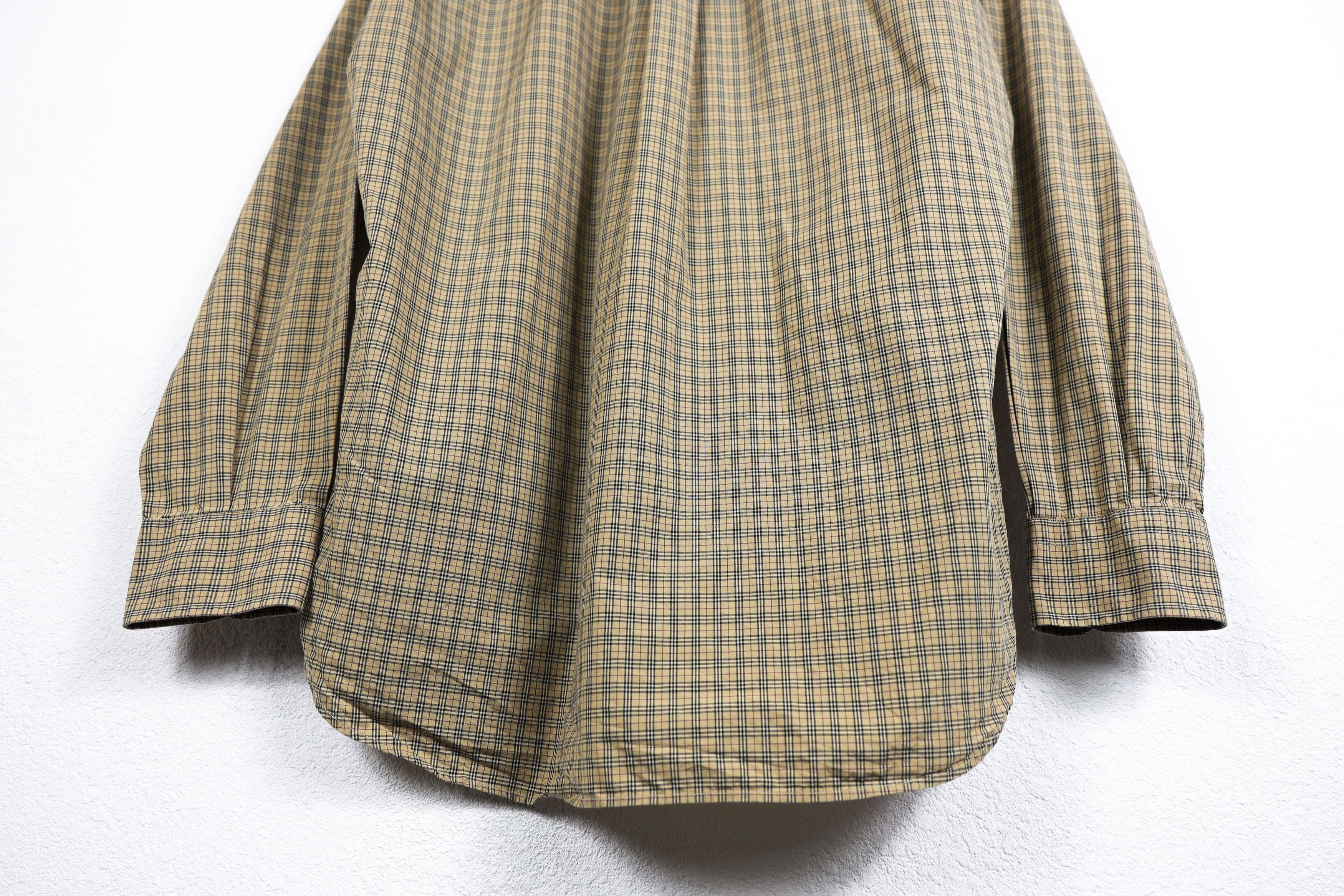 Burberry Vintage Burberry Knight Logo Biege Nova Check Oxford Shirt Size US XL / EU 56 / 4 - 11 Thumbnail