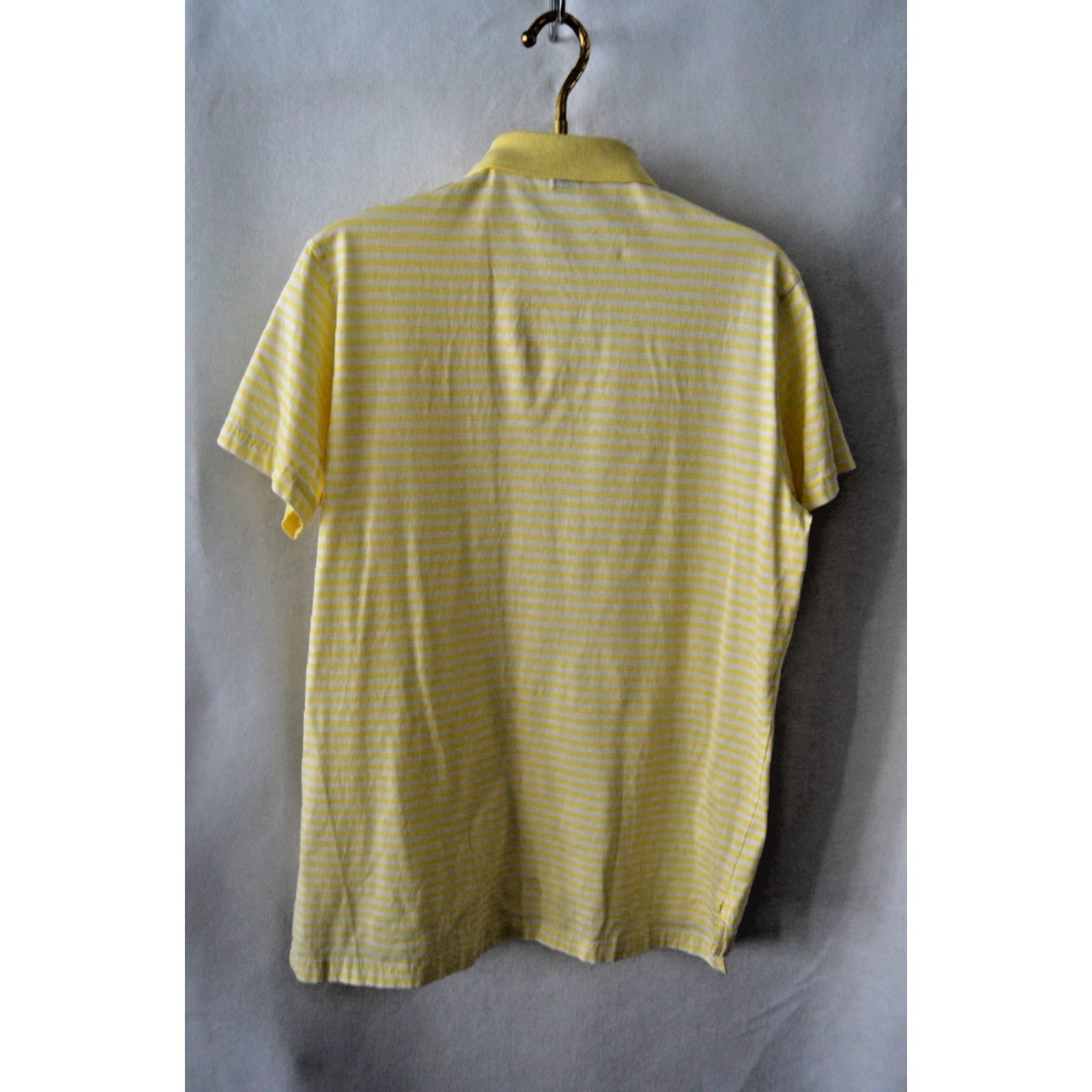 Polo Ralph Lauren Polo Ralph Lauren Polo Shirt L Polo Shirt Yellow Stripe Cotton Short Sleeve Logo Embroidered Men Knit Classic Golf Shirt Vintage: No Size US L / EU 52-54 / 3 - 2 Thumbnail