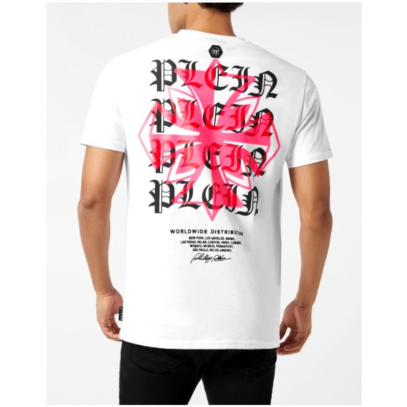 Philipp Plein Philipp Plein Worldwide Puffy Crest Round Neck T-shirt XXL Size US XXL / EU 58 / 5 - 1 Thumbnail
