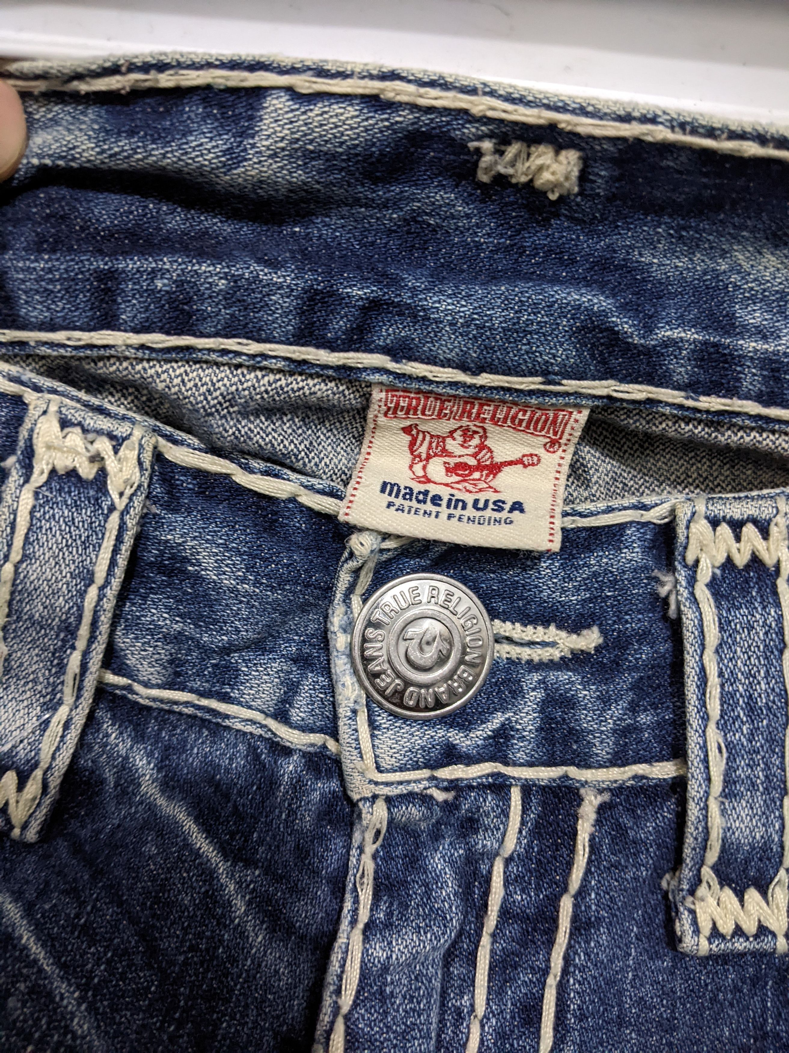 True Religion Vintage Joey Super T Flare Jeans Size US 34 / EU 50 - 10 Thumbnail