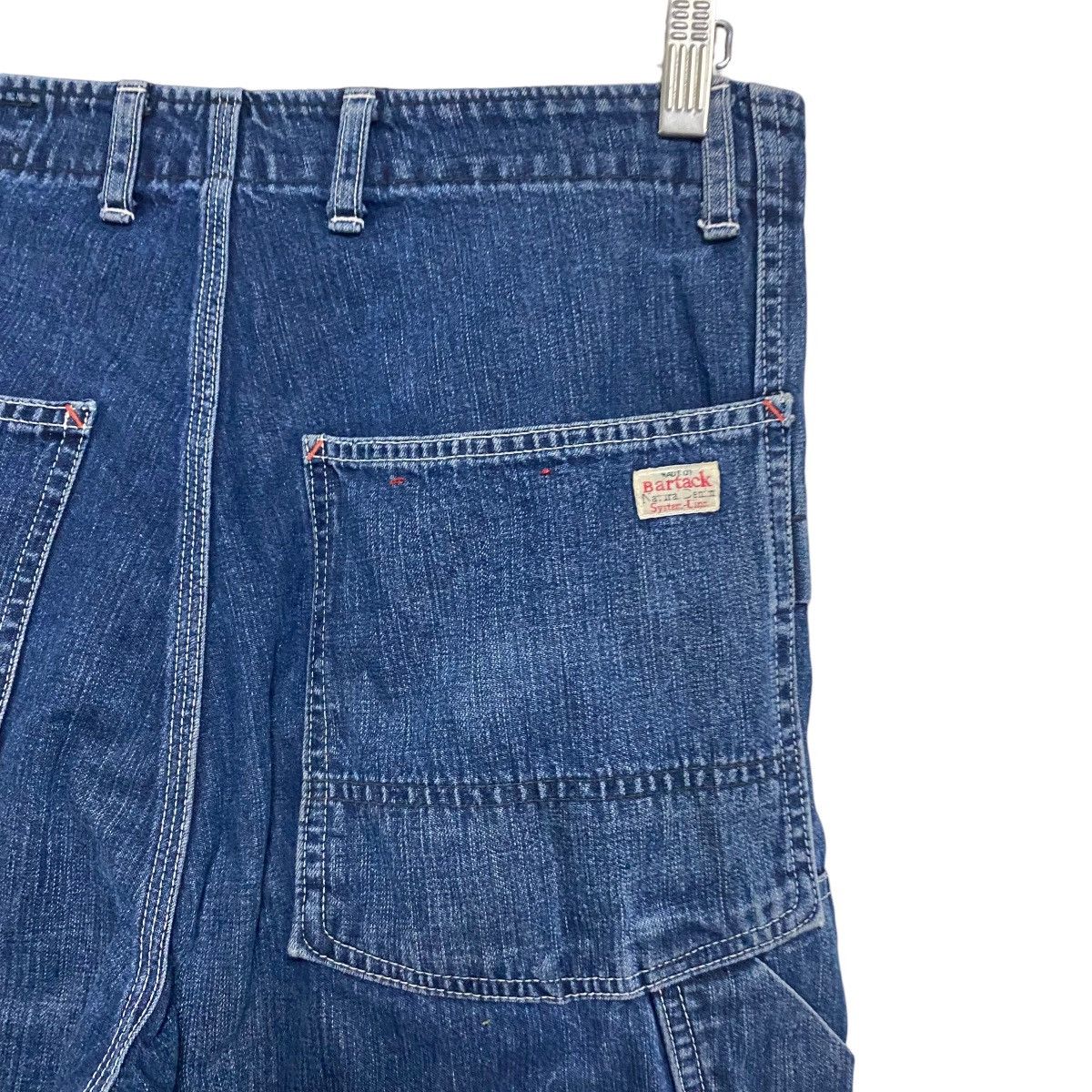 Japanese Brand Vintage Bartack Denim Work Pants Size US 31 - 14 Thumbnail
