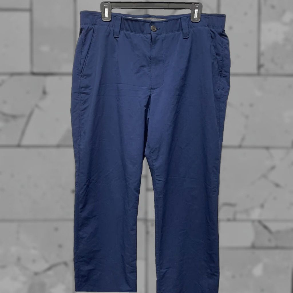 Under Armour Under Armour Chino Casual Pants Mens 36x32 Dark Blue Size US 36 / EU 52 - 1 Thumbnail