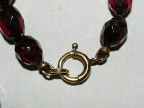 Designer Graduated Faceted Cherry Amber Bead Bakelite Necklace Size ONE SIZE - 4 Thumbnail