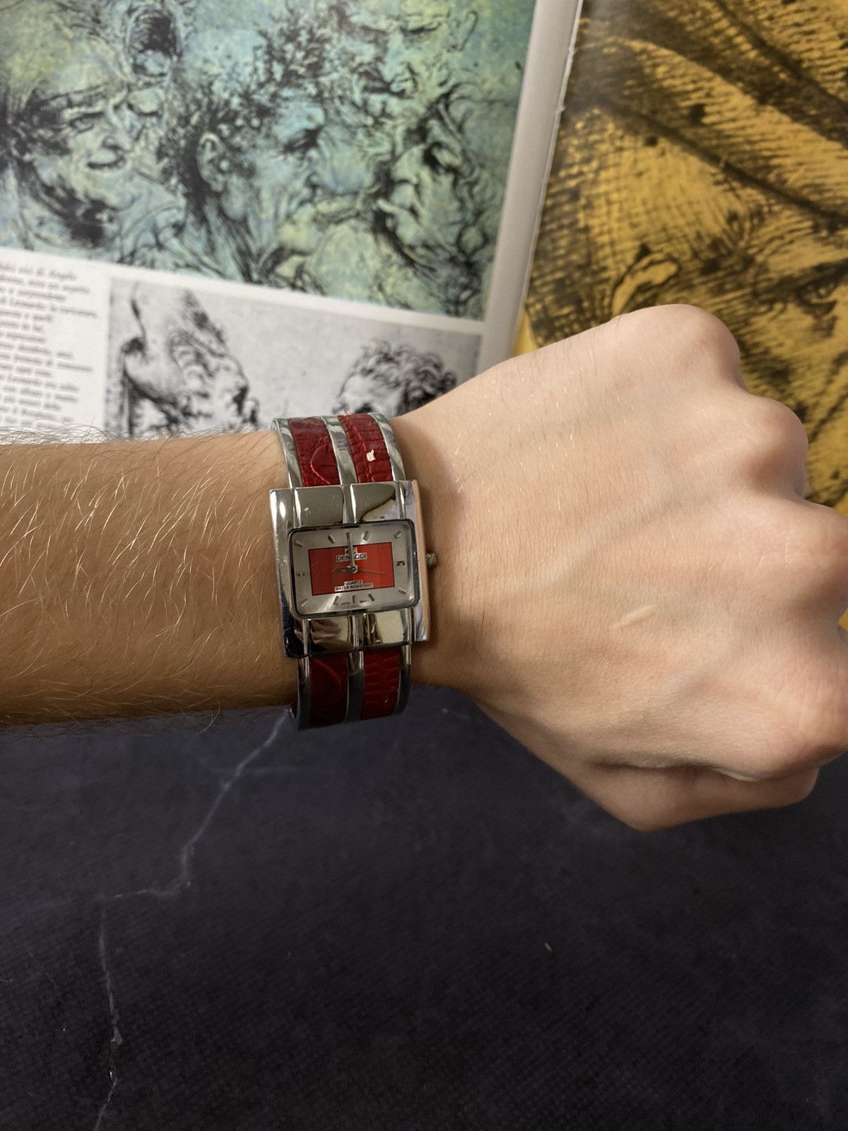 Jewelry Rare Retro Vintage Denacci Watch - Red Strap! Size ONE SIZE - 1 Thumbnail