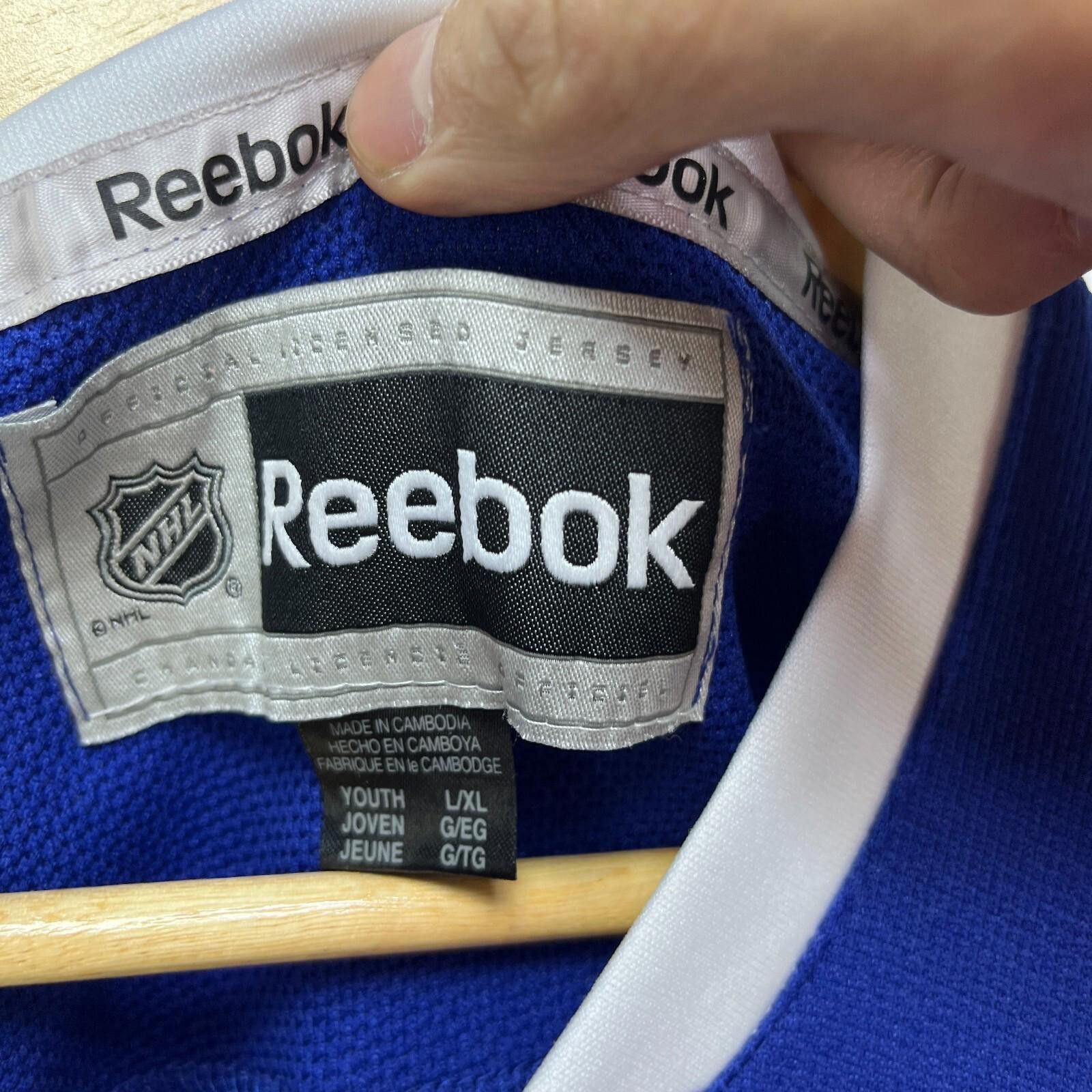 Reebok Vintage Toronto Maple Leafs Jersey Jonathan Bernier Youth XL Size ONE SIZE - 4 Thumbnail