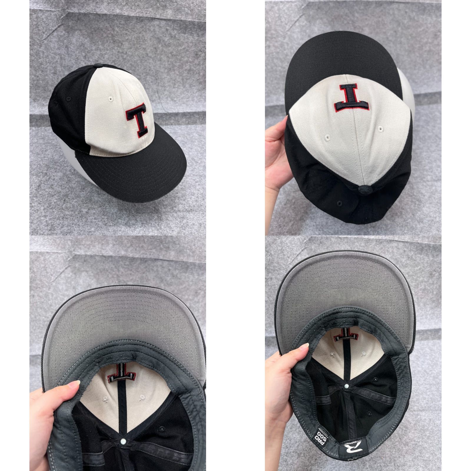 Vintage Richardson T Logo Team Hat Cap Fitted Adult One Size Black White - Hat/Cap - Men - One Size - Black - Baseball Cap - Outdoor, Sports Size ONE SIZE - 8 Thumbnail
